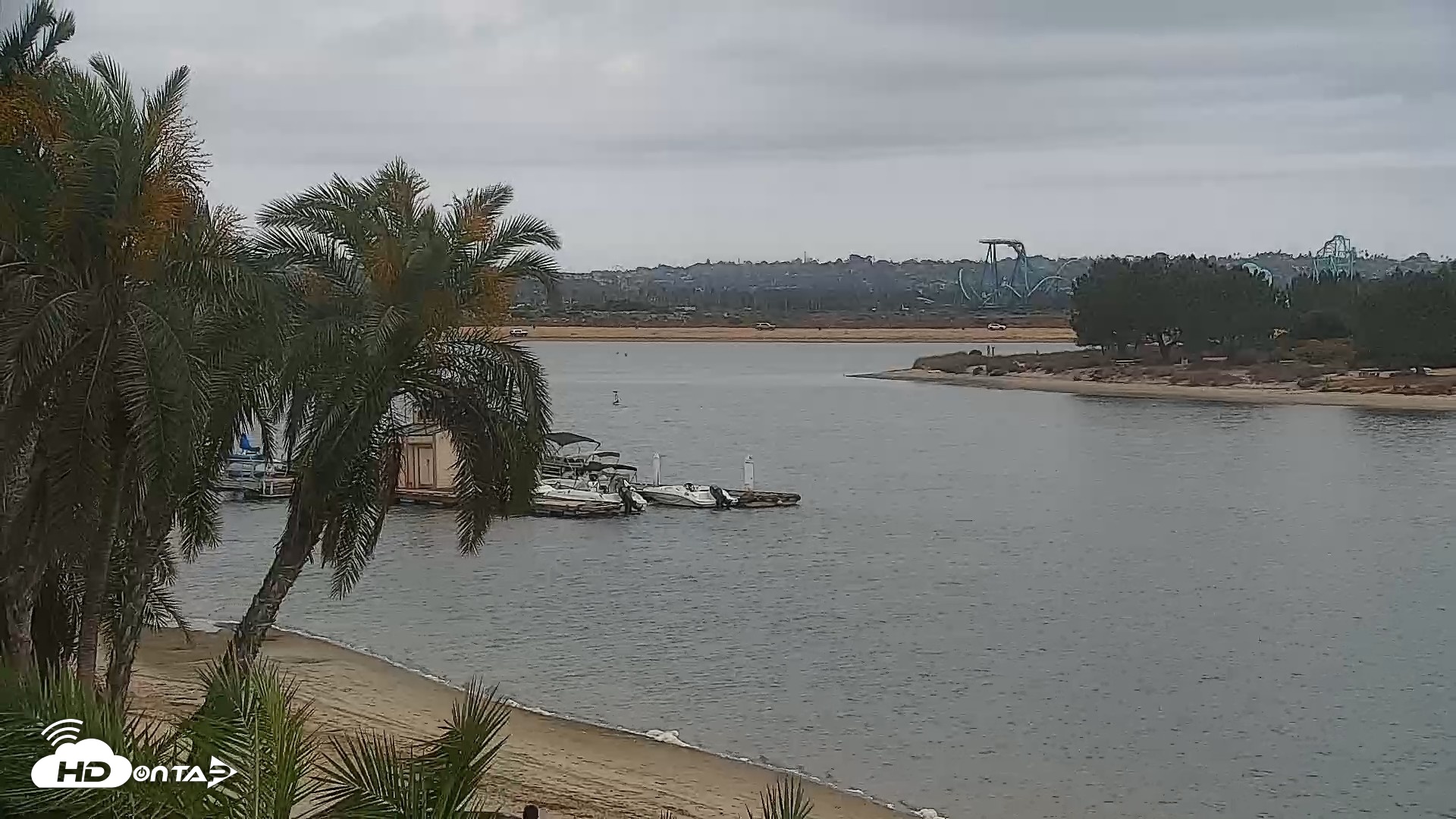 Snapshot of SD Mission Bay Resort Live Webcam taken Sep 17, 2026, 8:58am PDT