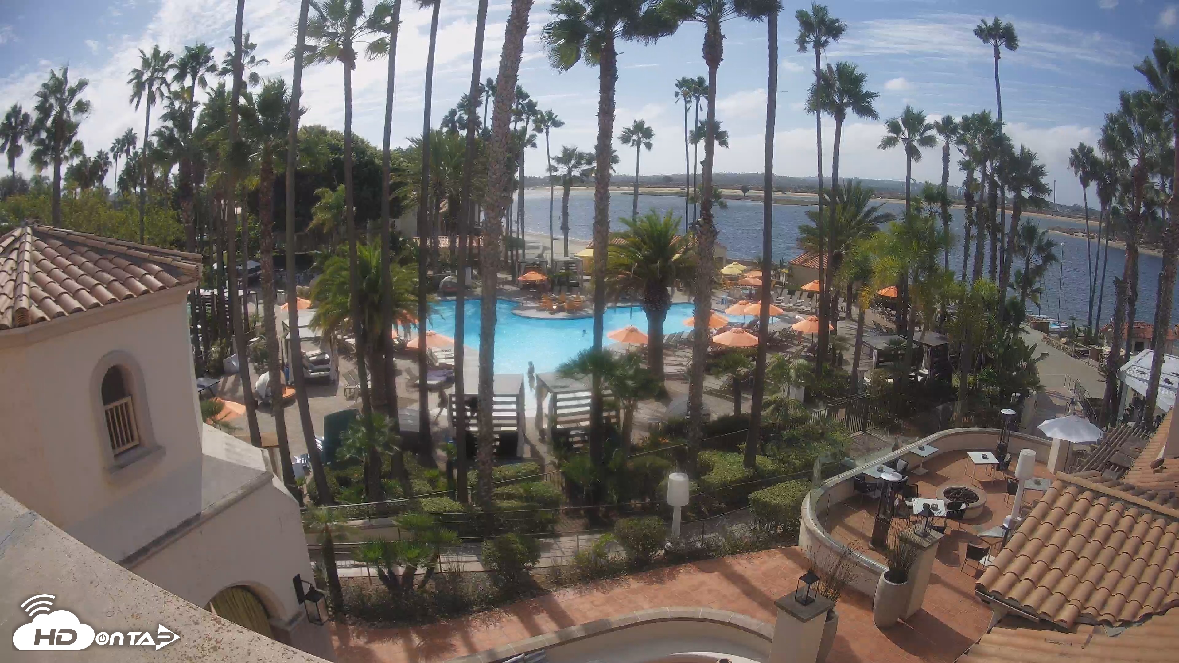 Snapshot of SD Mission Bay Resort Live Webcam taken Oct 21, 2026, 11:43am PDT