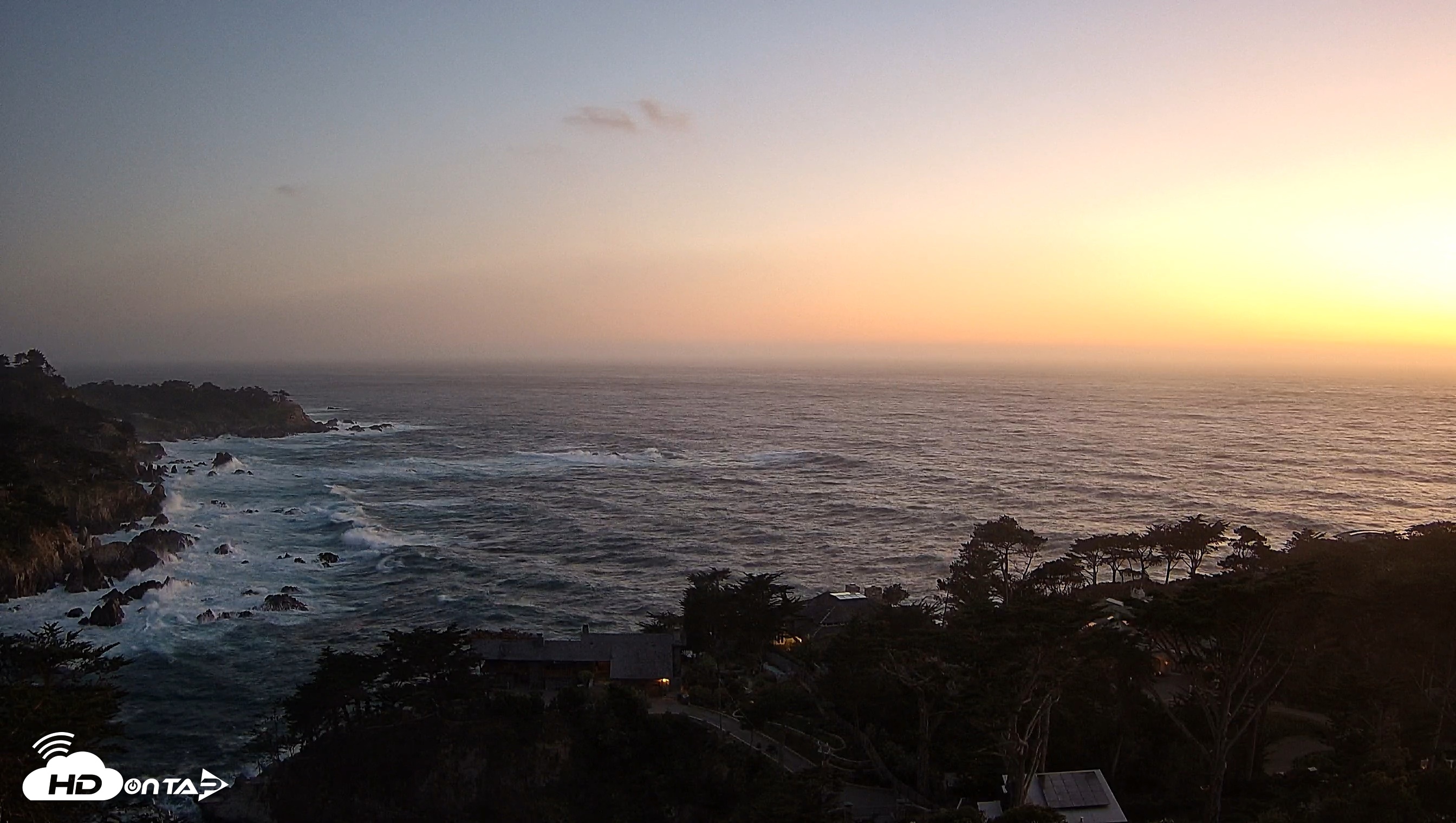 Snapshot of Carmel-By-The-Sea Live Webcam taken May 17, 2026, 8:33pm PDT