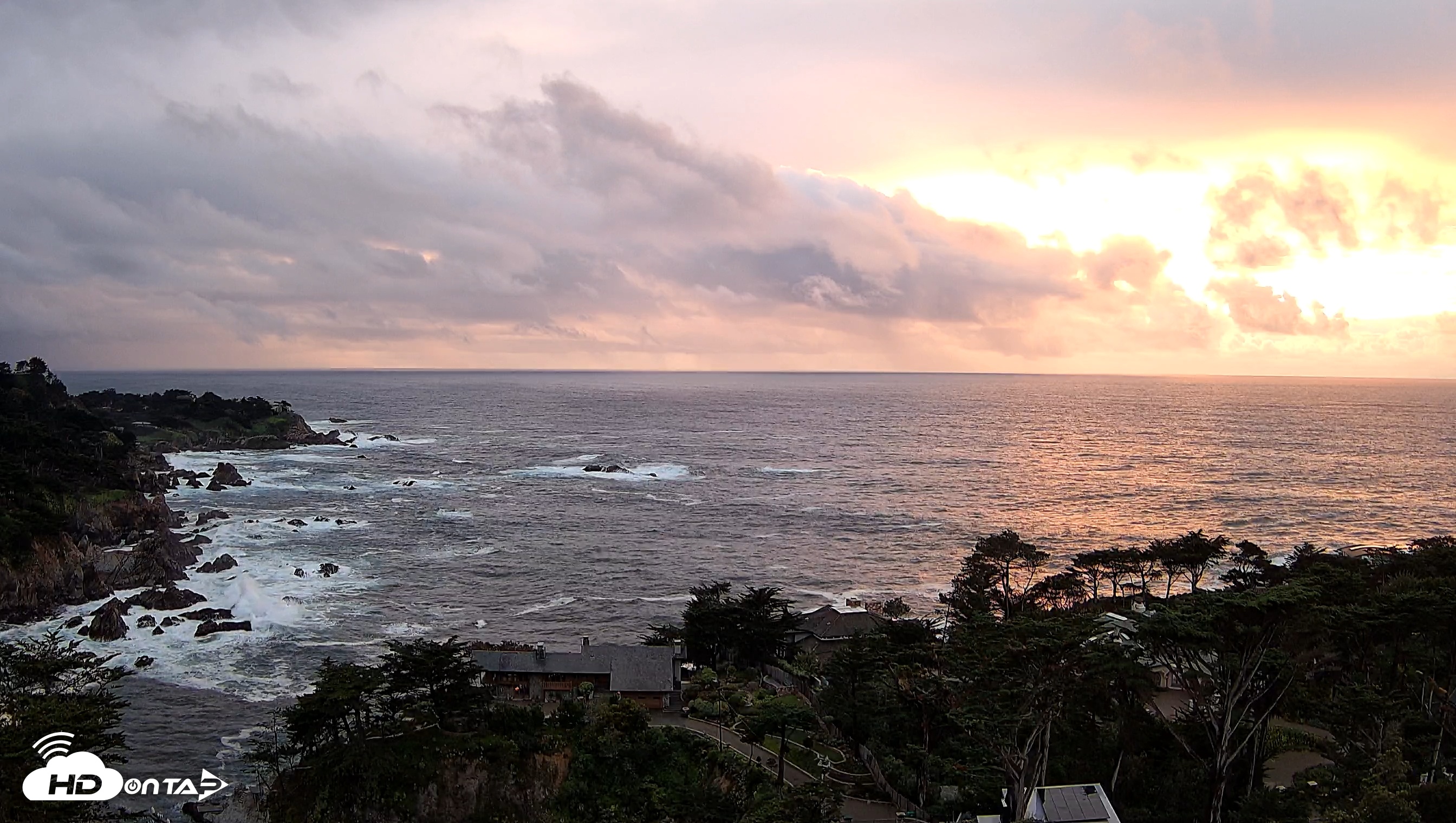 Snapshot of Carmel-By-The-Sea Live Webcam taken Feb 16, 2026, 5:39pm PST