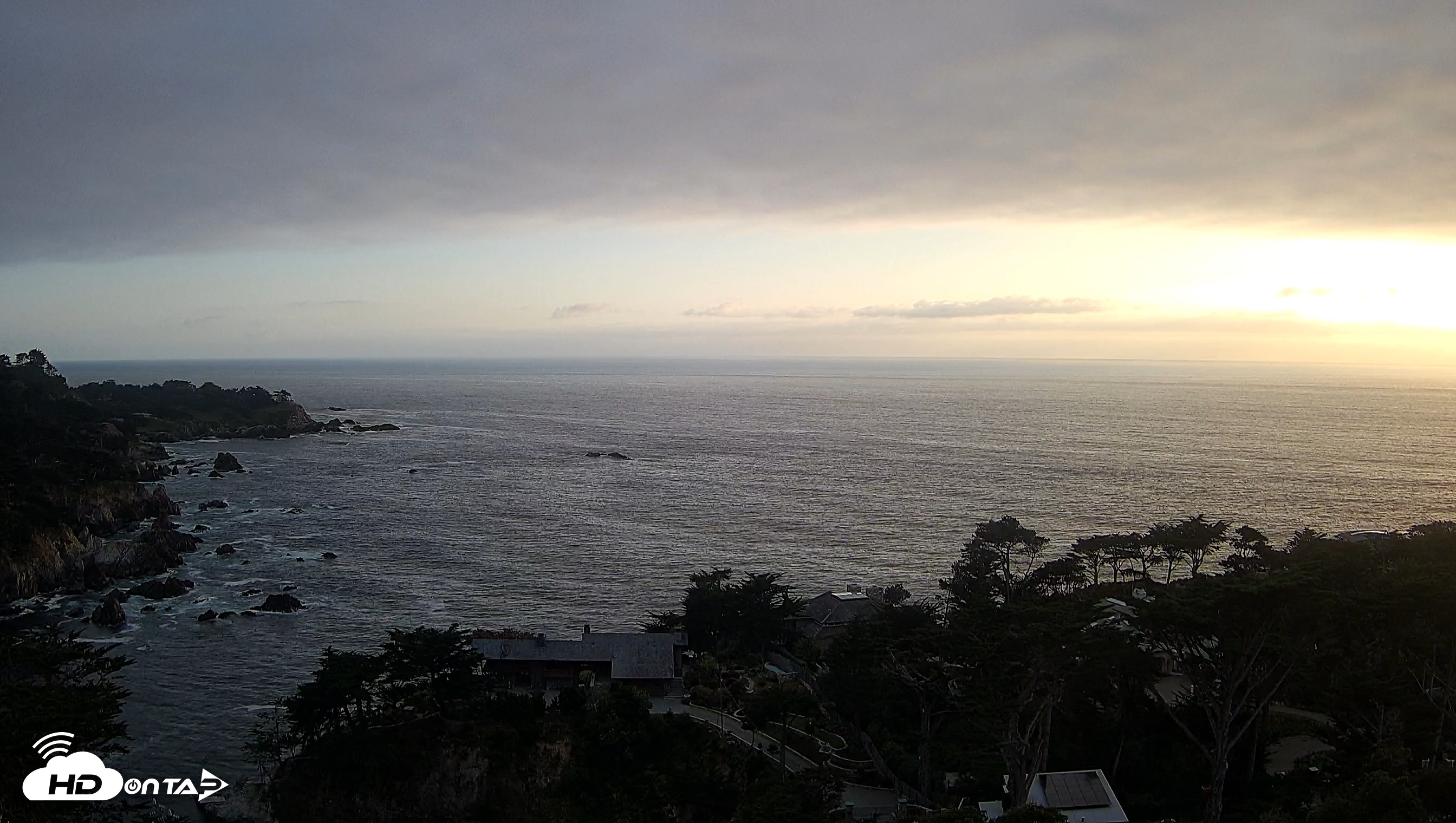 Snapshot of Carmel-By-The-Sea Live Webcam taken May 23, 2026, 7:34pm PDT
