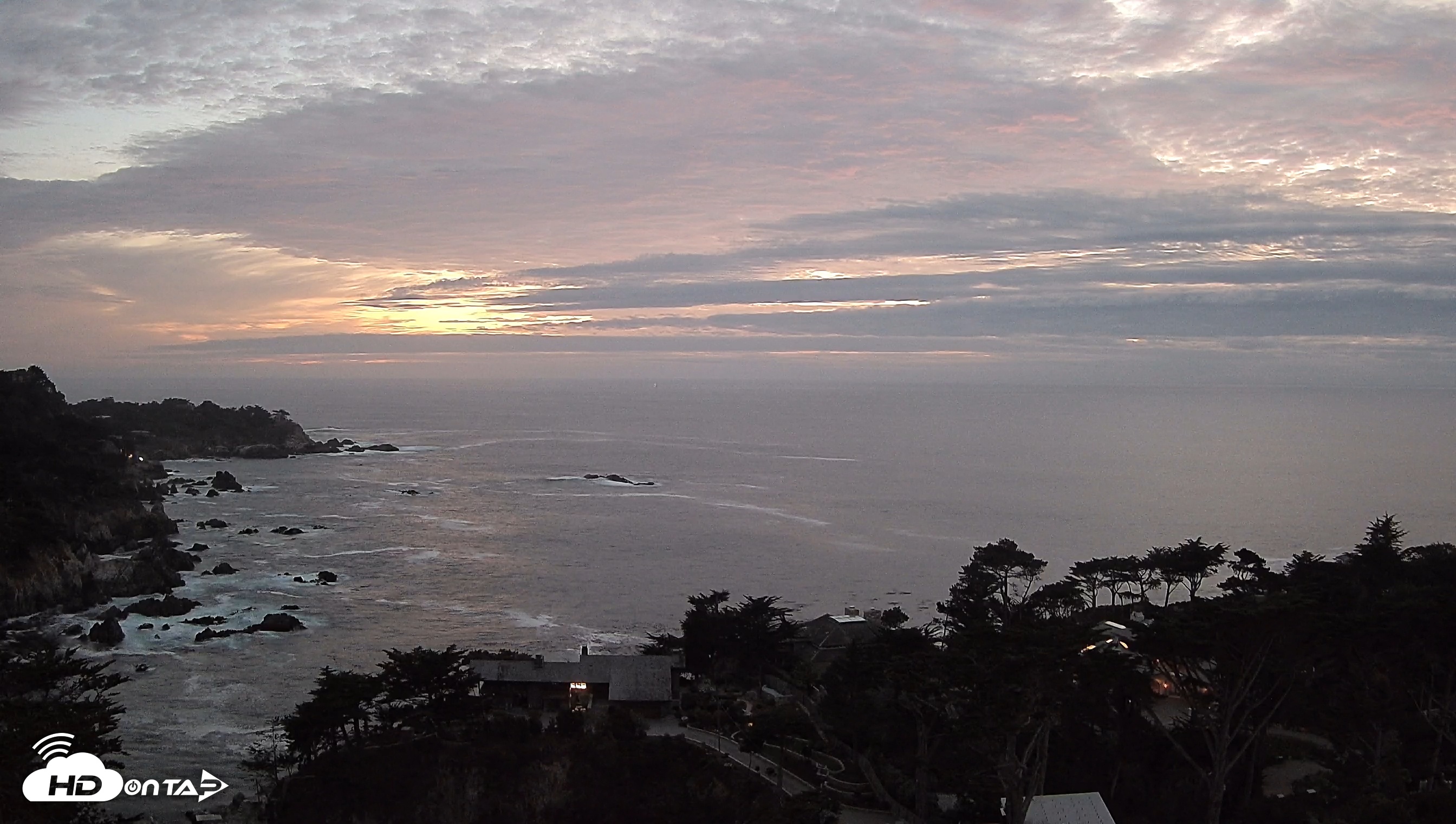 Snapshot of Carmel-By-The-Sea Live Webcam taken Sep 29, 2025, 7:17pm PDT