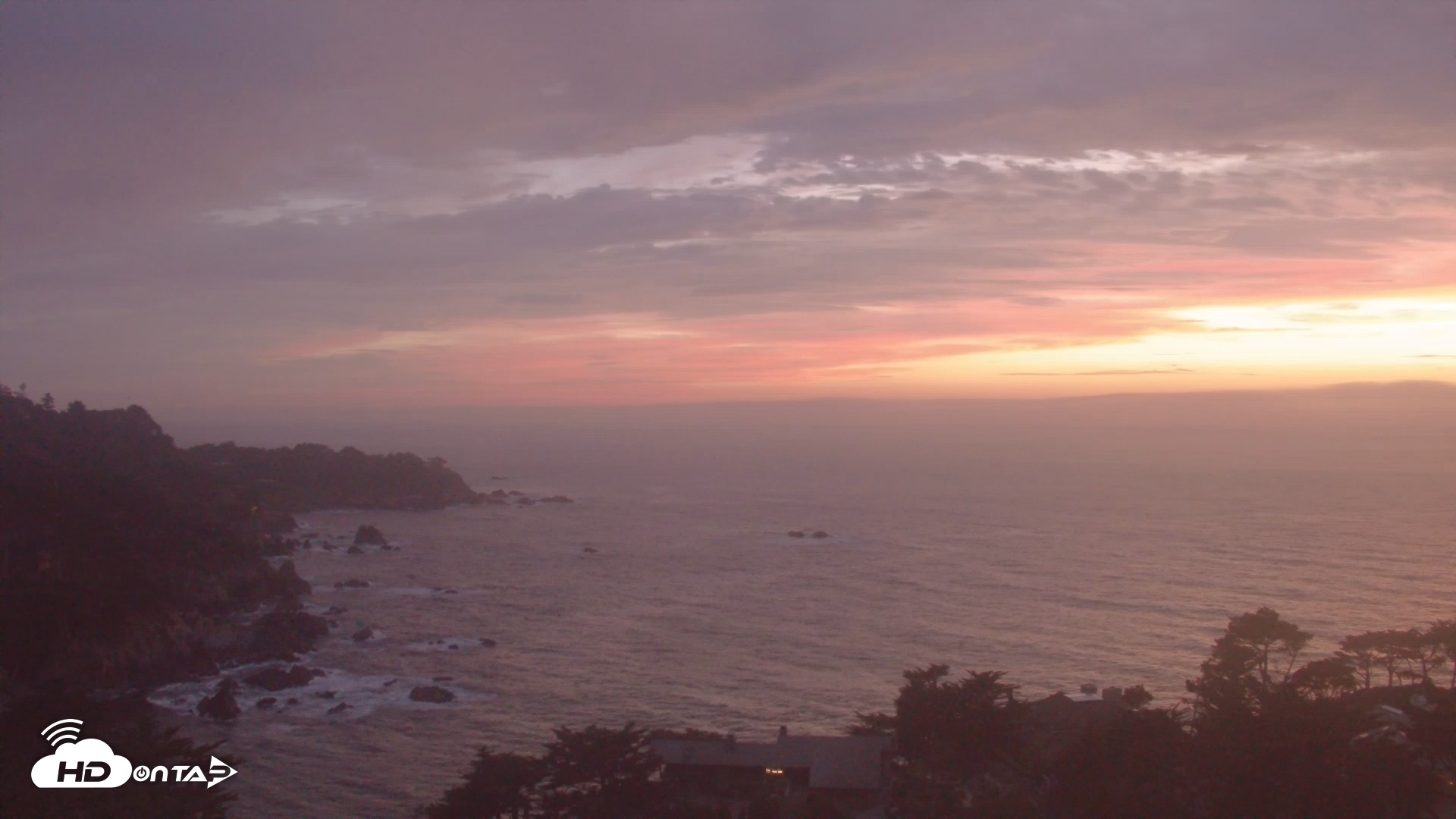 Snapshot of Carmel-By-The-Sea Live Webcam taken Sep 17, 2025, 7:28pm PDT
