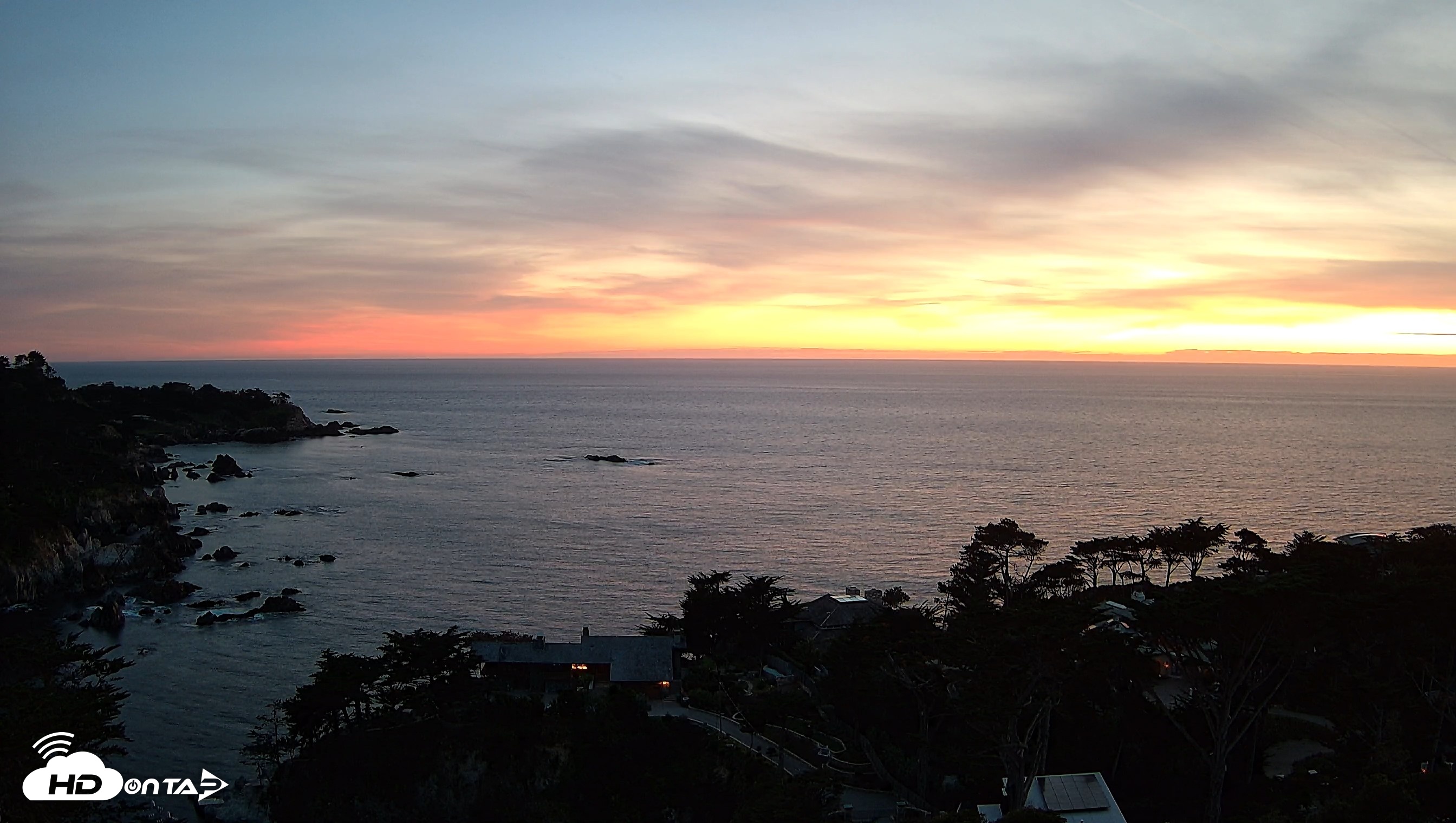 Snapshot of Carmel-By-The-Sea Live Webcam taken Apr 19, 2026, 8:02pm PDT