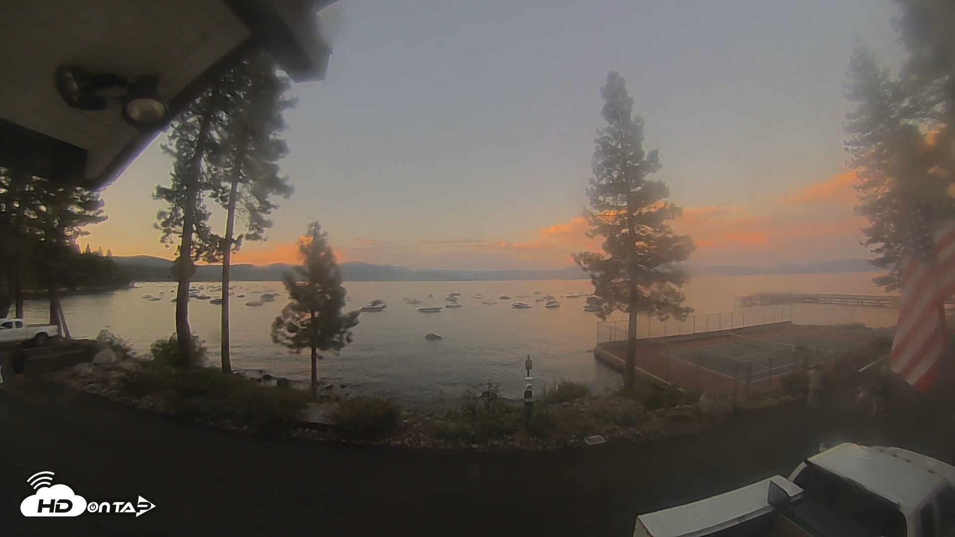 Snapshot of Carnelian Bay Lake Tahoe Live Webcam taken Aug 7, 2026, 8:05pm PDT