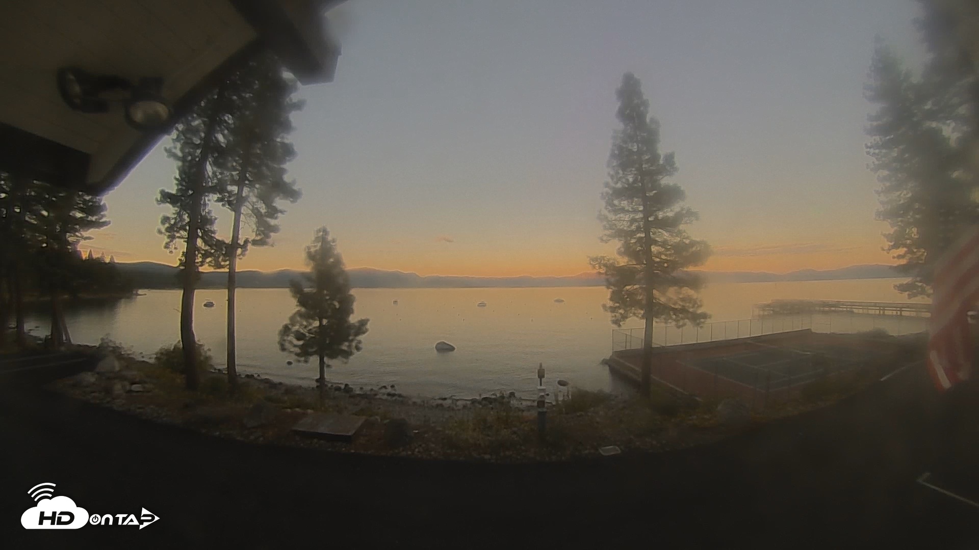 Snapshot of Carnelian Bay Lake Tahoe Live Webcam taken Oct 7, 2026, 6:29pm PDT