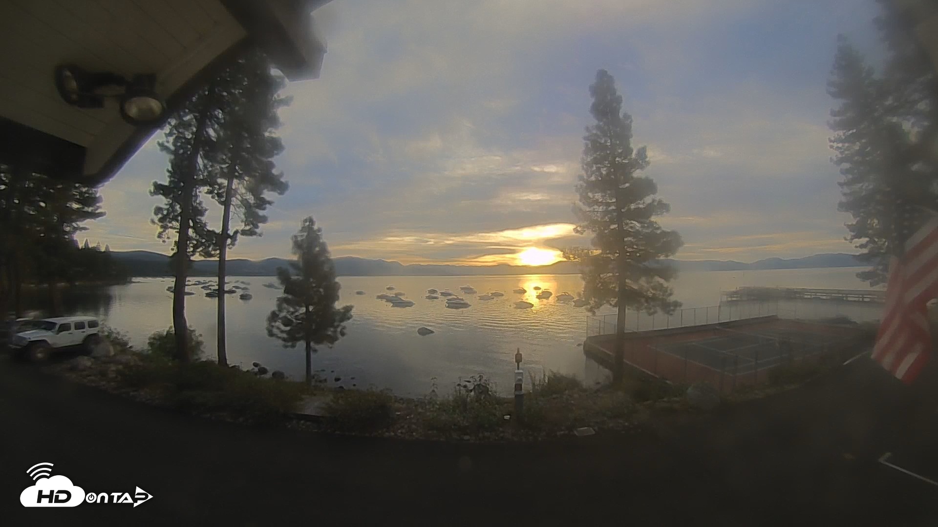 Snapshot of Carnelian Bay Lake Tahoe Live Webcam taken Aug 21, 2026, 6:55am PDT