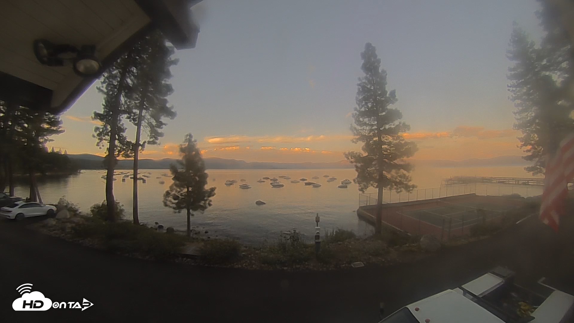 Snapshot of Carnelian Bay Lake Tahoe Live Webcam taken Aug 11, 2026, 7:48pm PDT