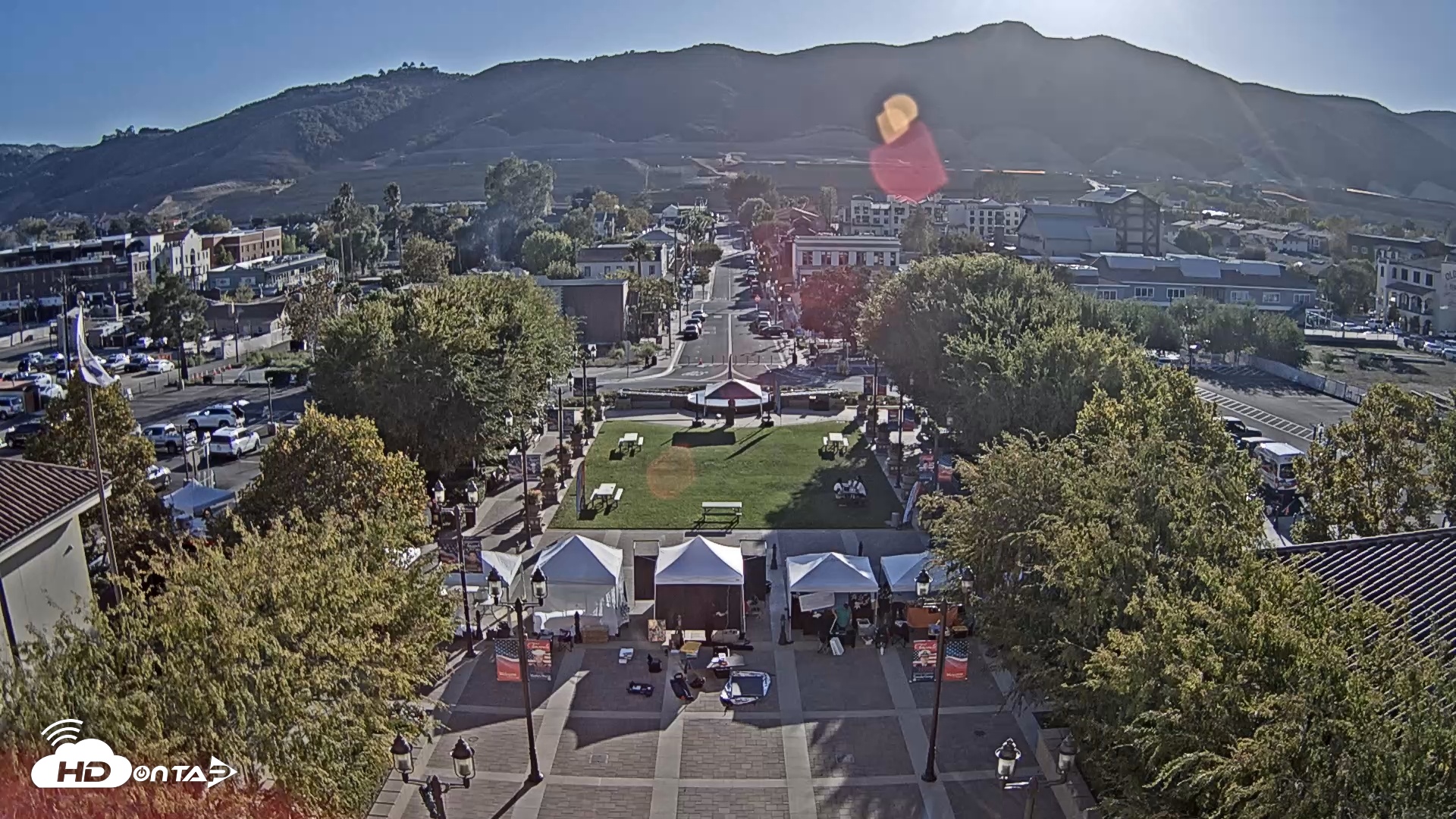 Snapshot of City of Temecula Town Square Live Webcam taken Oct 23, 2025, 4:34pm PDT
