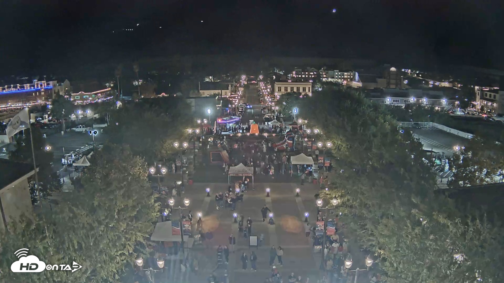 Snapshot of City of Temecula Town Square Live Webcam taken Oct 24, 2025, 7:29pm PDT