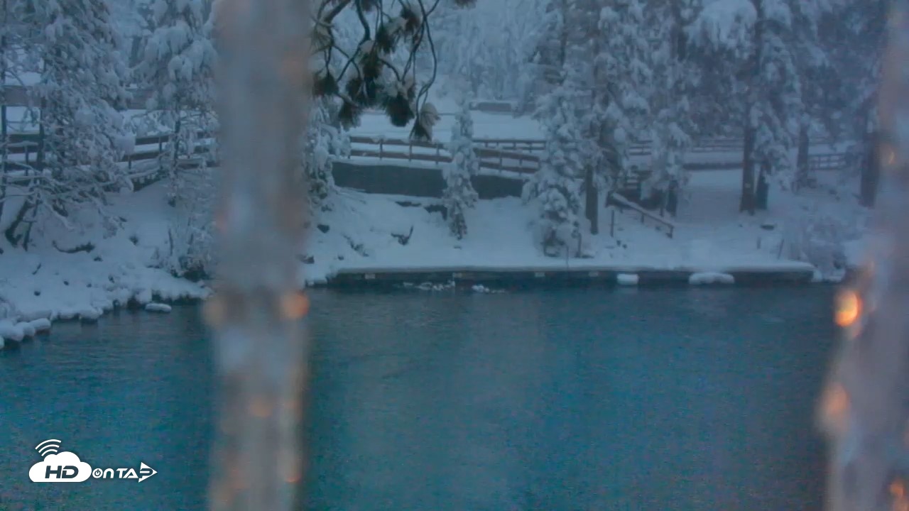 Snapshot of Tahoe City's River Ranch Lodge Live Cam taken Apr 12, 2026, 7:41pm PDT