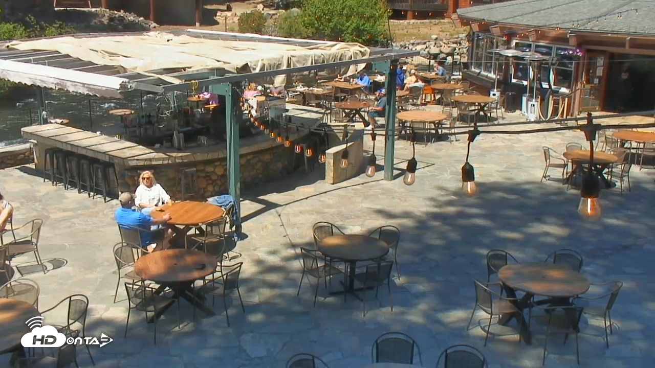Snapshot of Tahoe City's River Ranch Lodge Live Cam taken May 23, 2026, 11:39am PDT