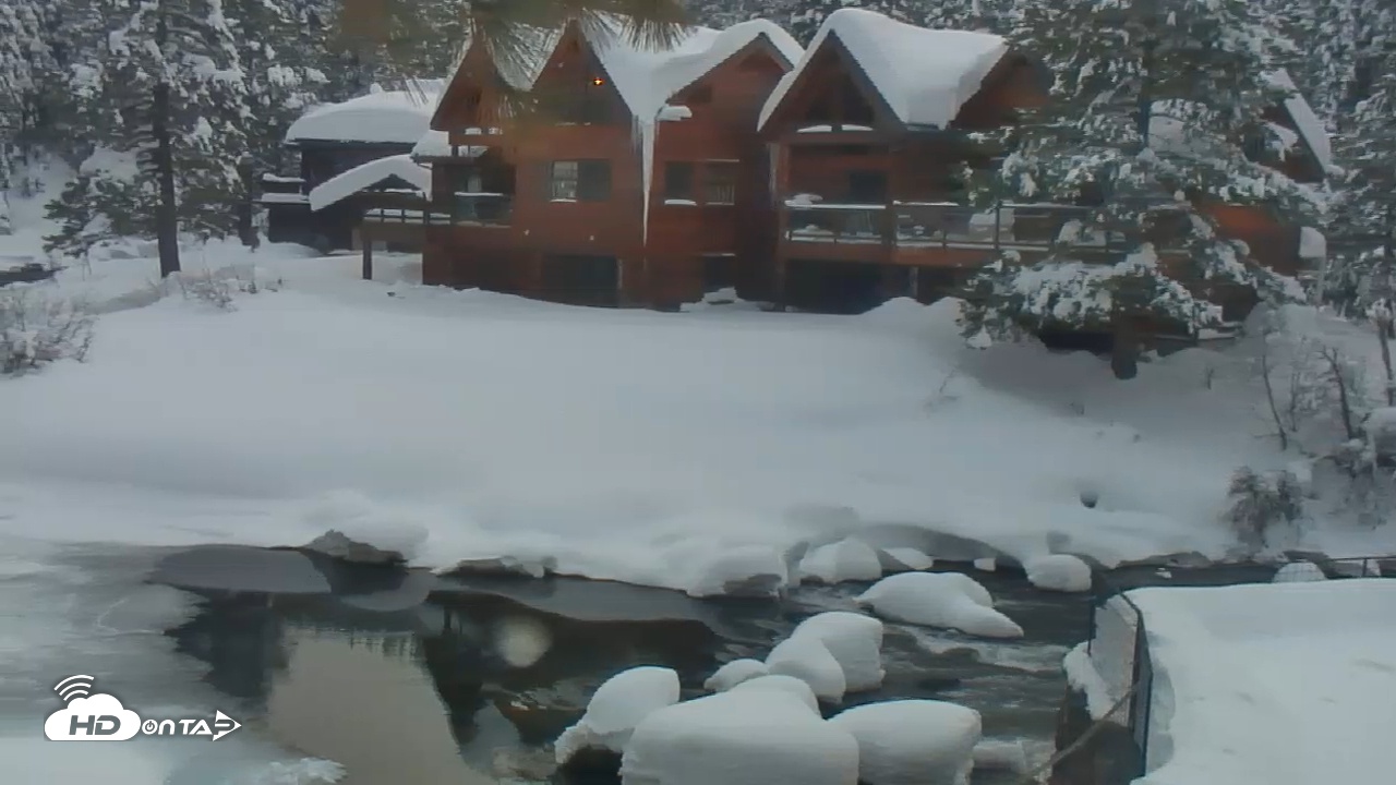 Snapshot of Tahoe City's River Ranch Lodge Live Cam taken Feb 20, 2026, 5:05pm PST