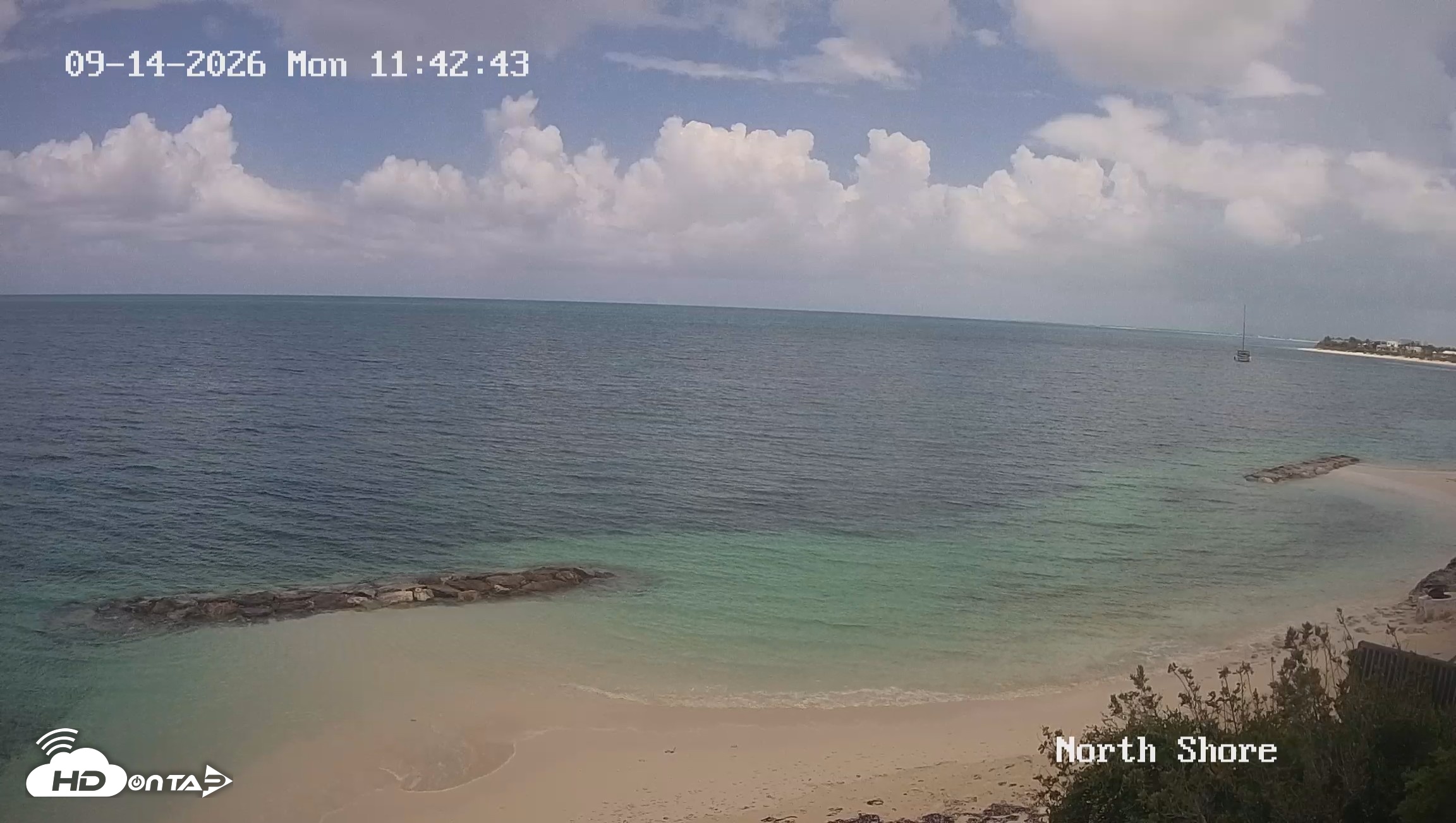 Snapshot of Turks & Caicos North Shore Live Webcam taken Sep 14, 2026, 12:43pm EDT