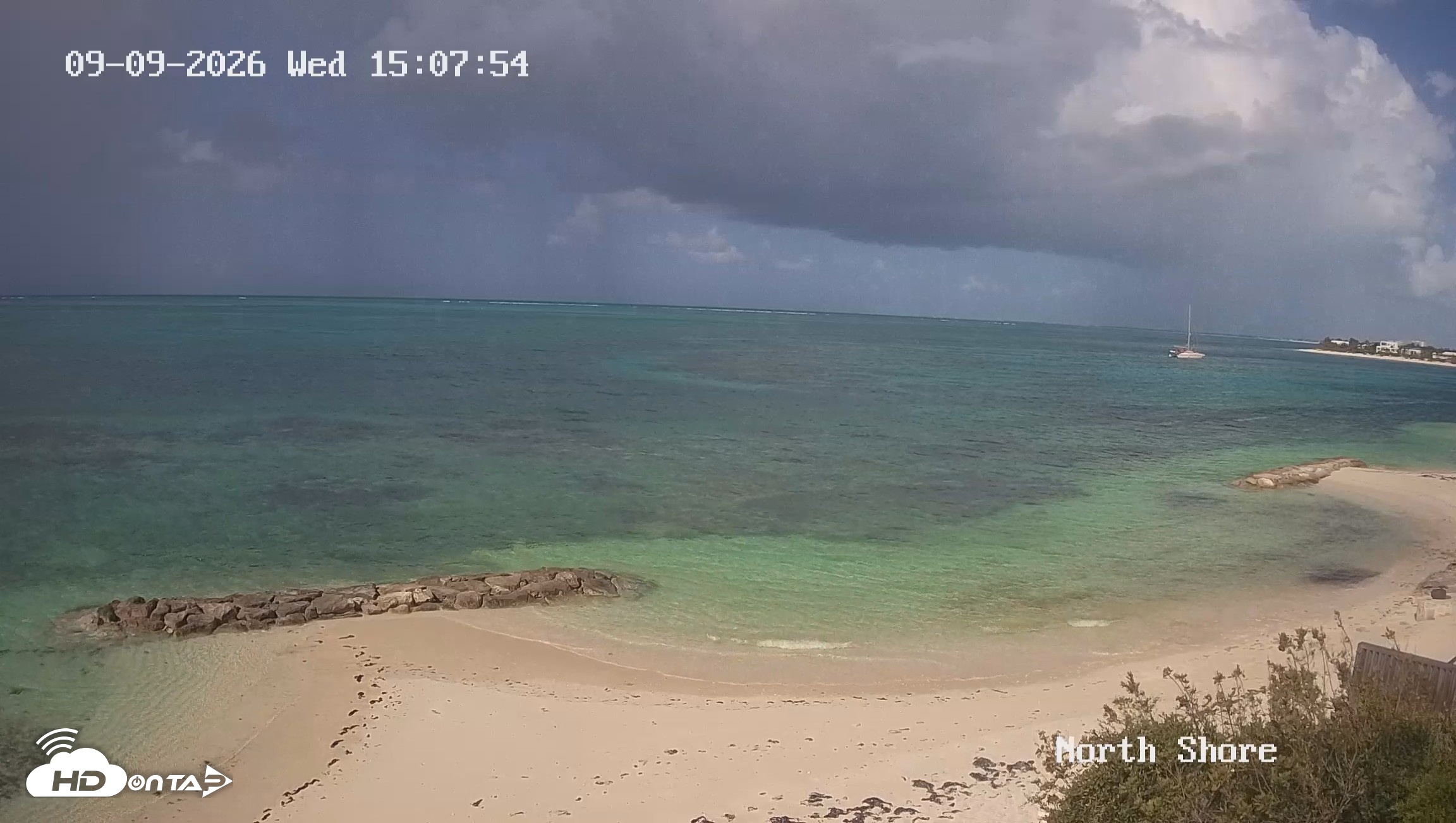 Snapshot of Turks & Caicos North Shore Live Webcam taken Sep 9, 2026, 4:08pm EDT
