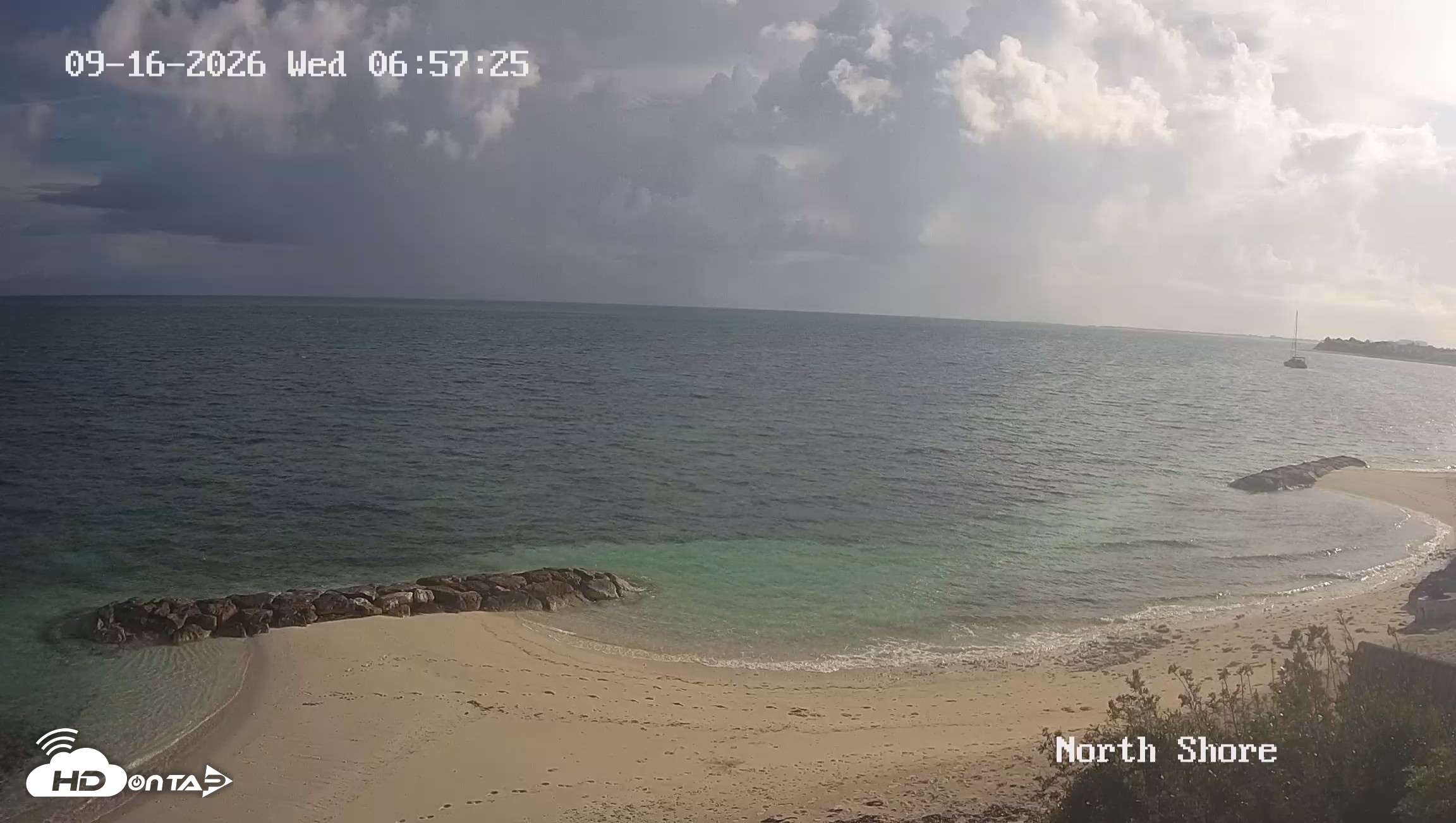 Snapshot of Turks & Caicos North Shore Live Webcam taken Sep 16, 2026, 7:58am EDT