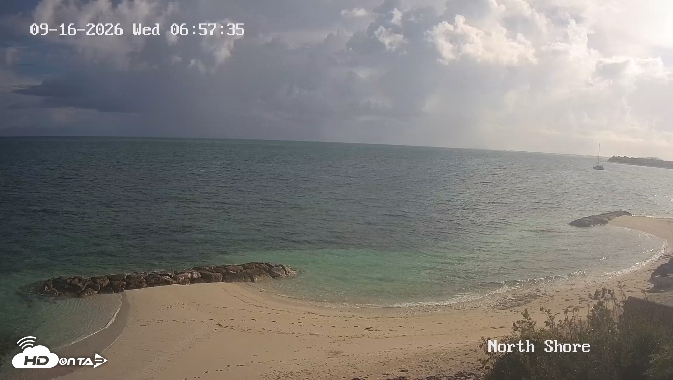 Snapshot of Turks & Caicos North Shore Live Webcam taken Sep 16, 2026, 7:58am EDT