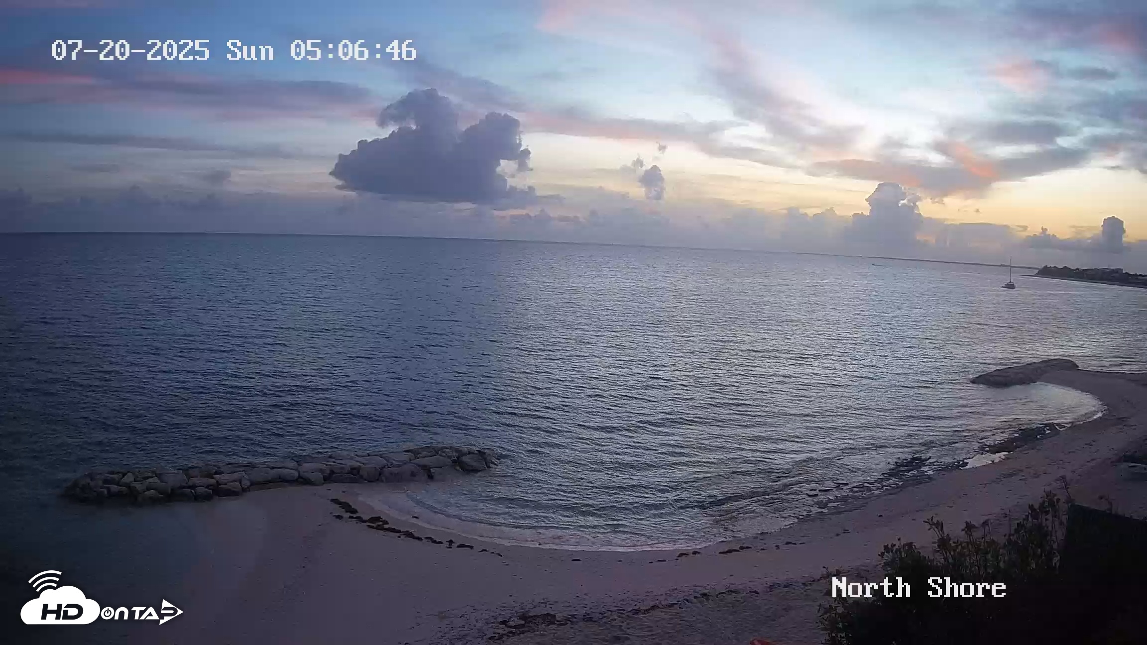 Snapshot of Turks & Caicos North Shore Live Webcam taken Jul 20, 2025, 6:07am EDT
