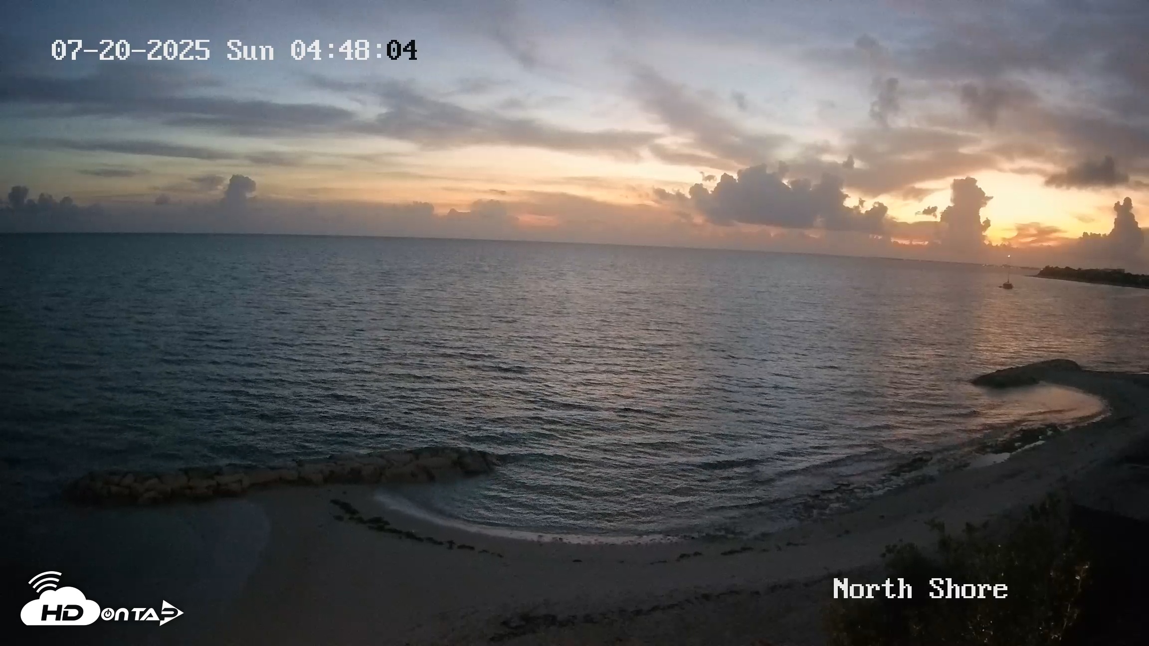 Snapshot of Turks & Caicos North Shore Live Webcam taken Jul 20, 2025, 5:48am EDT