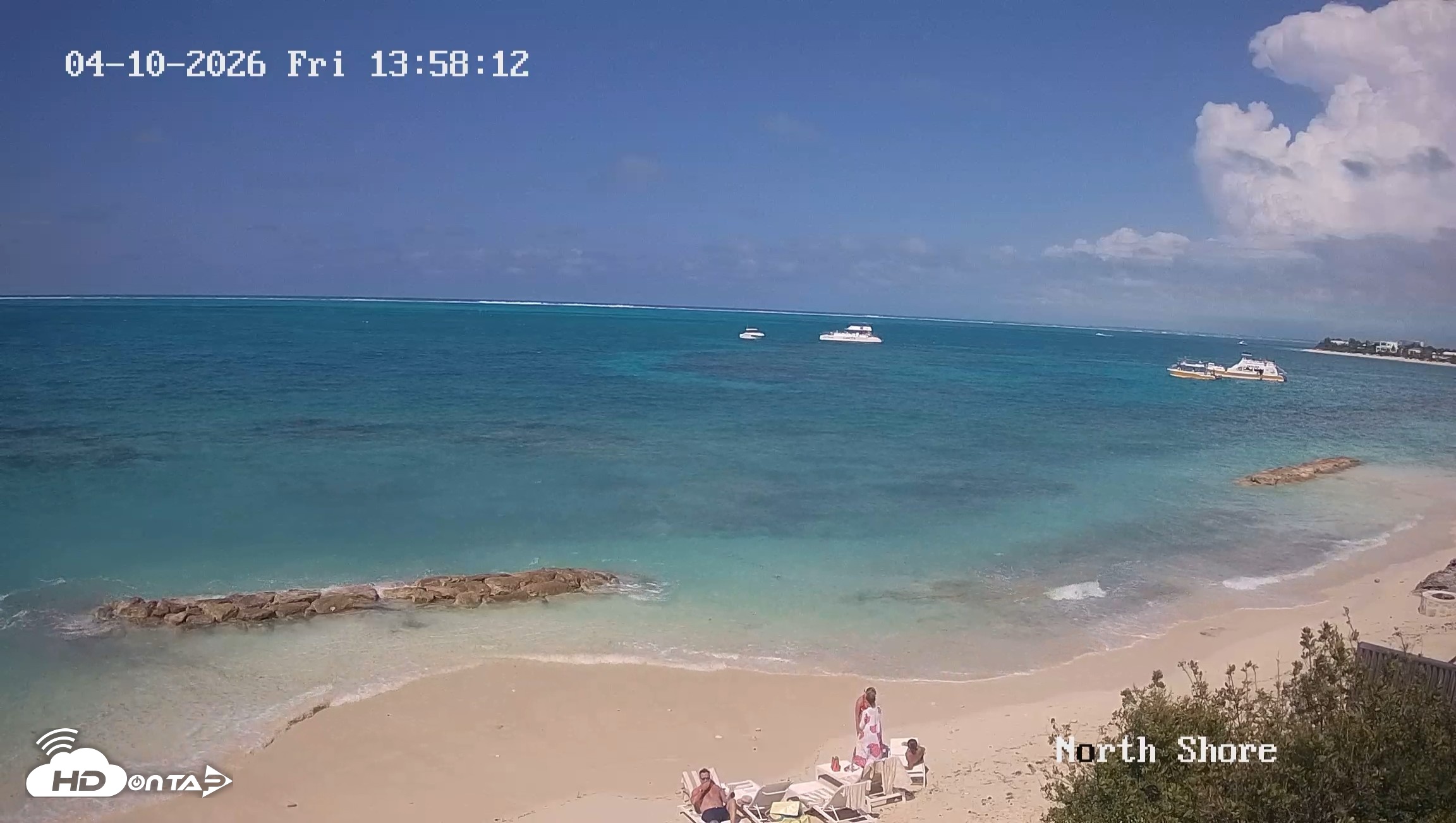 Snapshot of Turks & Caicos North Shore Live Webcam taken Apr 10, 2026, 2:58pm EDT