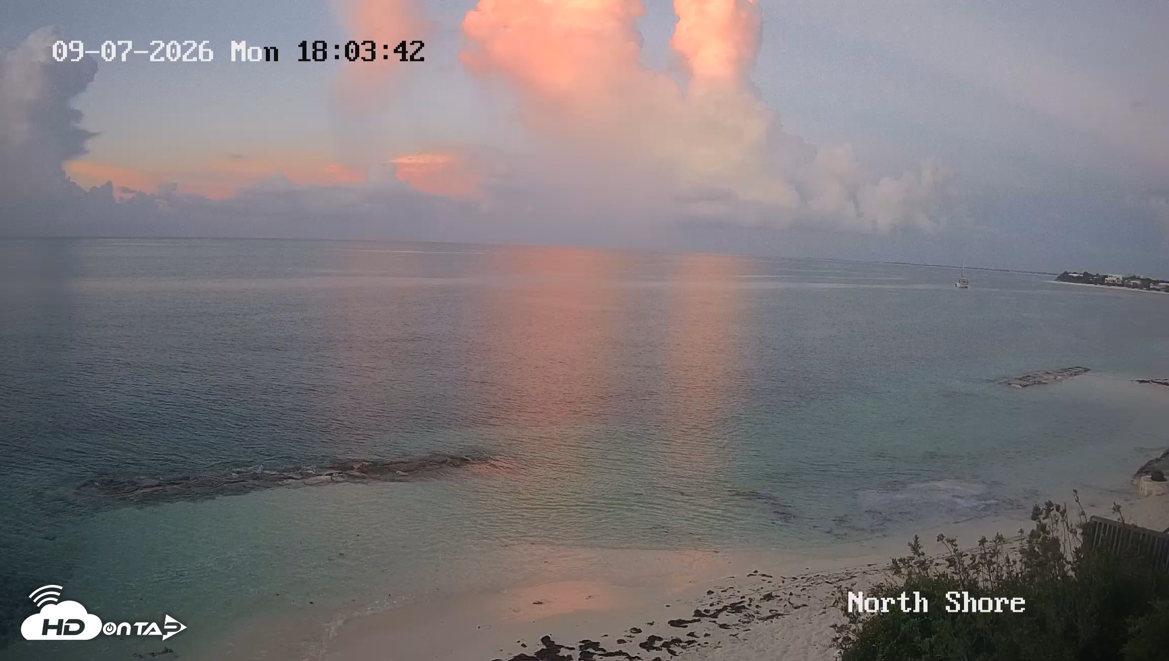 Snapshot of Turks & Caicos North Shore Live Webcam taken Sep 7, 2026, 7:04pm EDT
