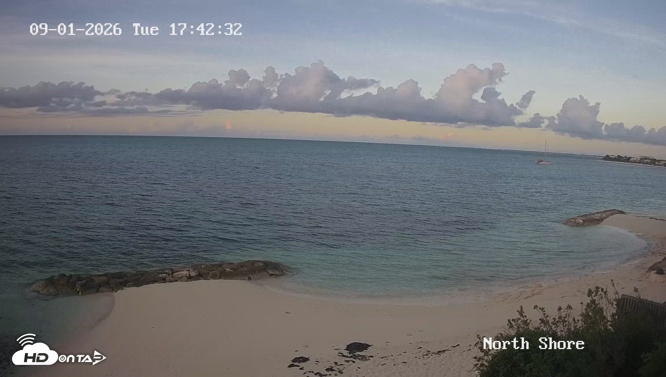 Snapshot of Turks & Caicos North Shore Live Webcam taken Sep 1, 2026, 6:43pm EDT