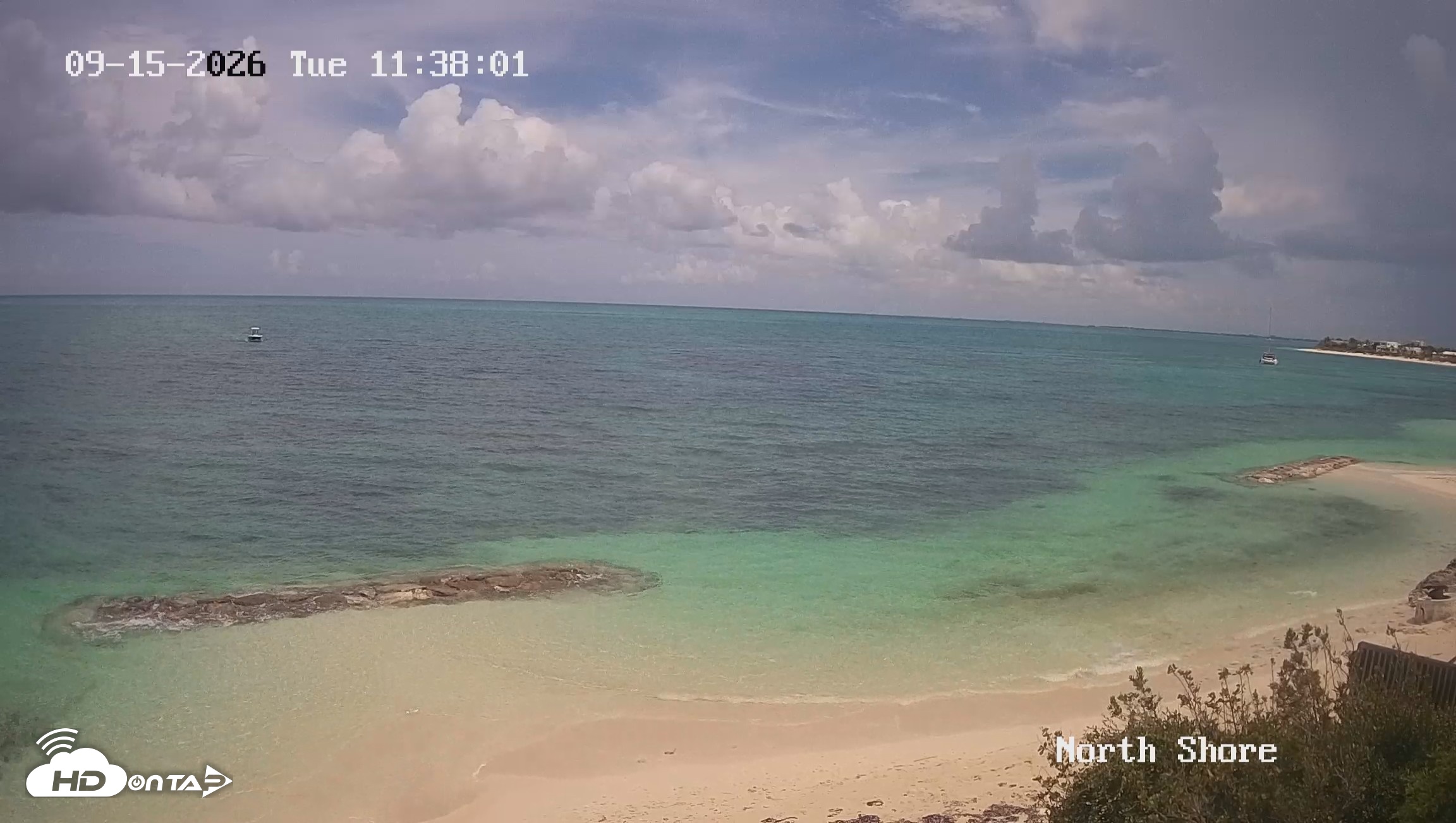 Snapshot of Turks & Caicos North Shore Live Webcam taken Sep 15, 2026, 12:38pm EDT