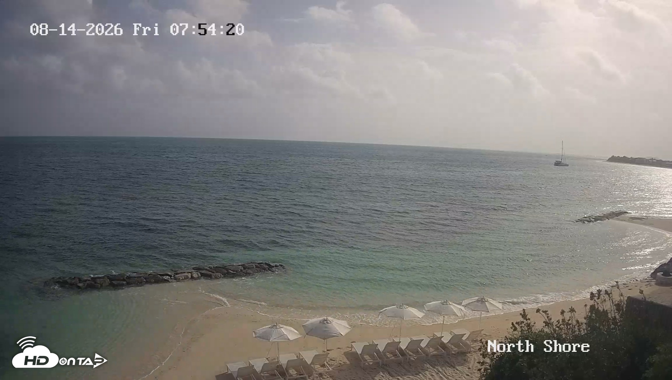 Snapshot of Turks & Caicos North Shore Live Webcam taken Aug 14, 2026, 8:55am EDT