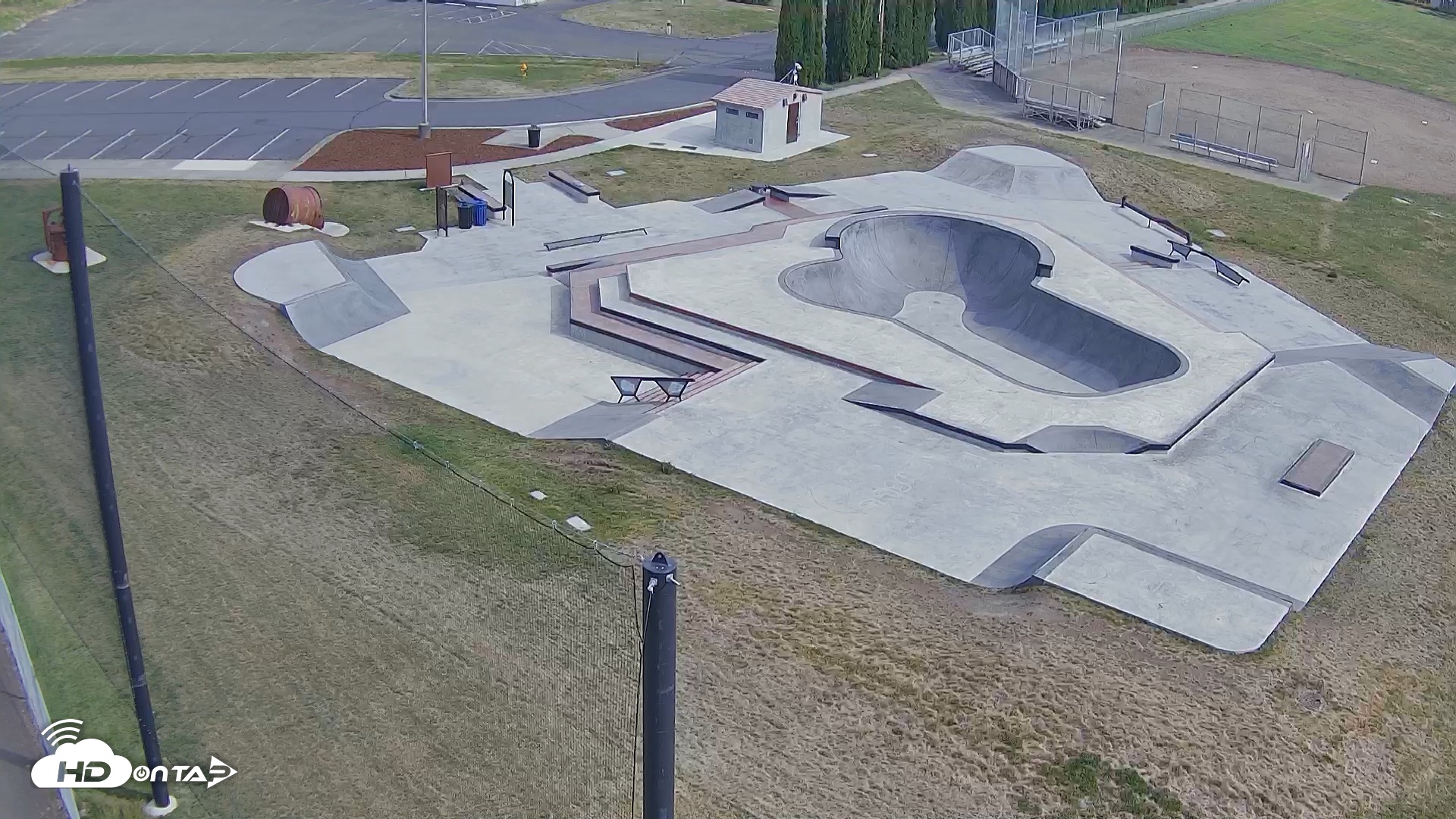 Snapshot of Ferndale Washington Skate Park Live Cam taken Jul 4, 2026, 9:41am PDT