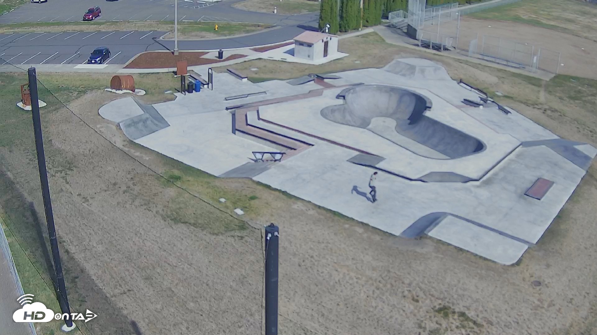 Snapshot of Ferndale Washington Skate Park Live Cam taken Sep 9, 2026, 11:24am PDT