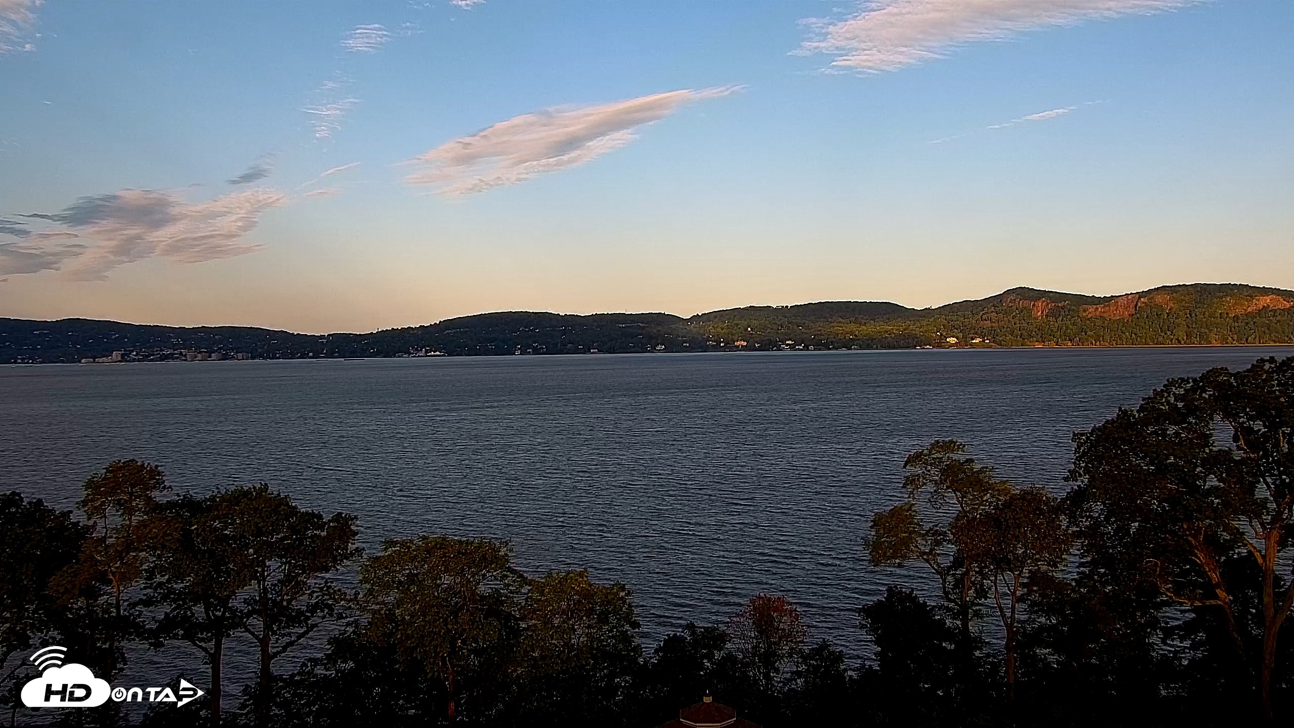 Snapshot of Hudson River Live Webcam taken Sep 14, 2026, 7:36am EDT