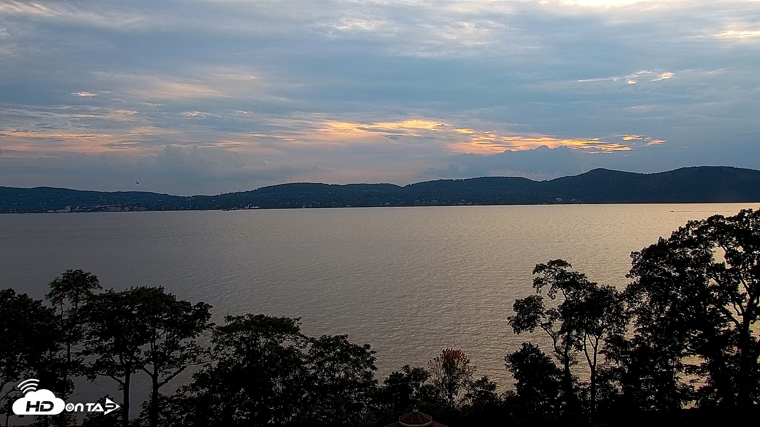 Snapshot of Hudson River Live Webcam taken Aug 1, 2026, 7:34pm EDT
