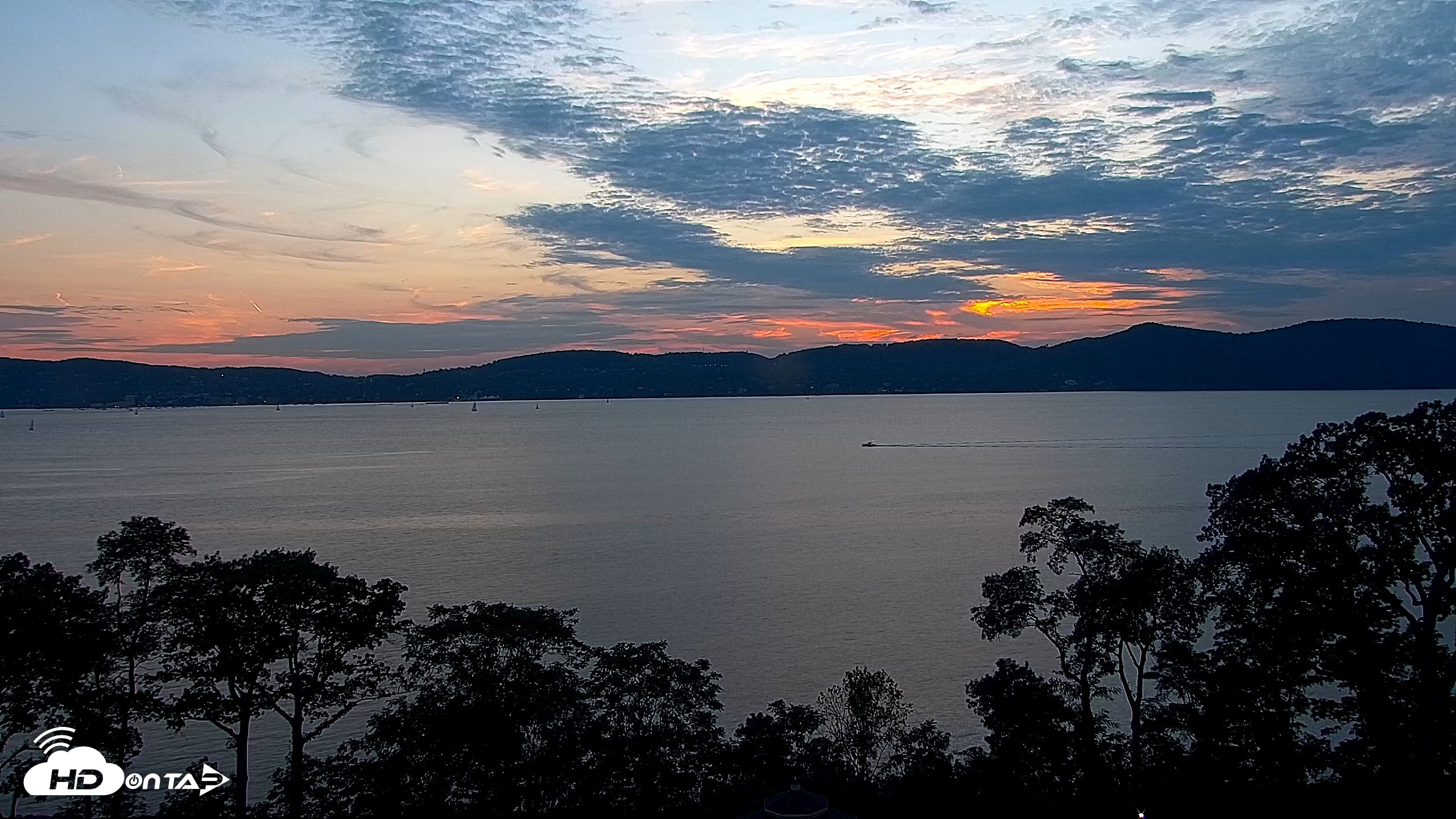 Snapshot of Hudson River Live Webcam taken Sep 9, 2026, 7:16pm EDT