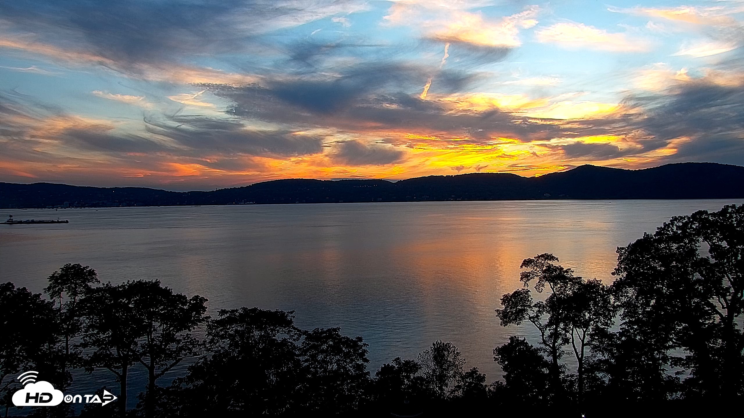 Snapshot of Hudson River Live Webcam taken Aug 26, 2026, 7:39pm EDT