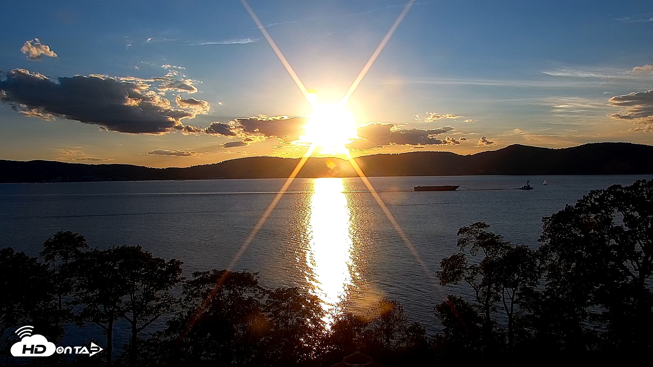 Snapshot of Hudson River Live Webcam taken Sep 18, 2026, 6:32pm EDT