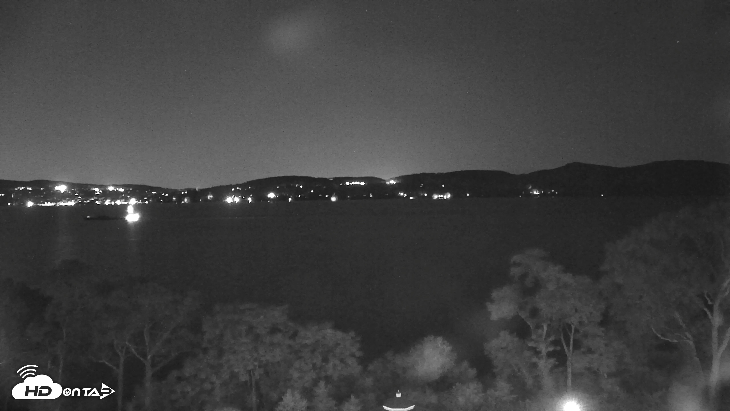 Snapshot of Hudson River Live Webcam taken Aug 24, 2026, 12:52am EDT