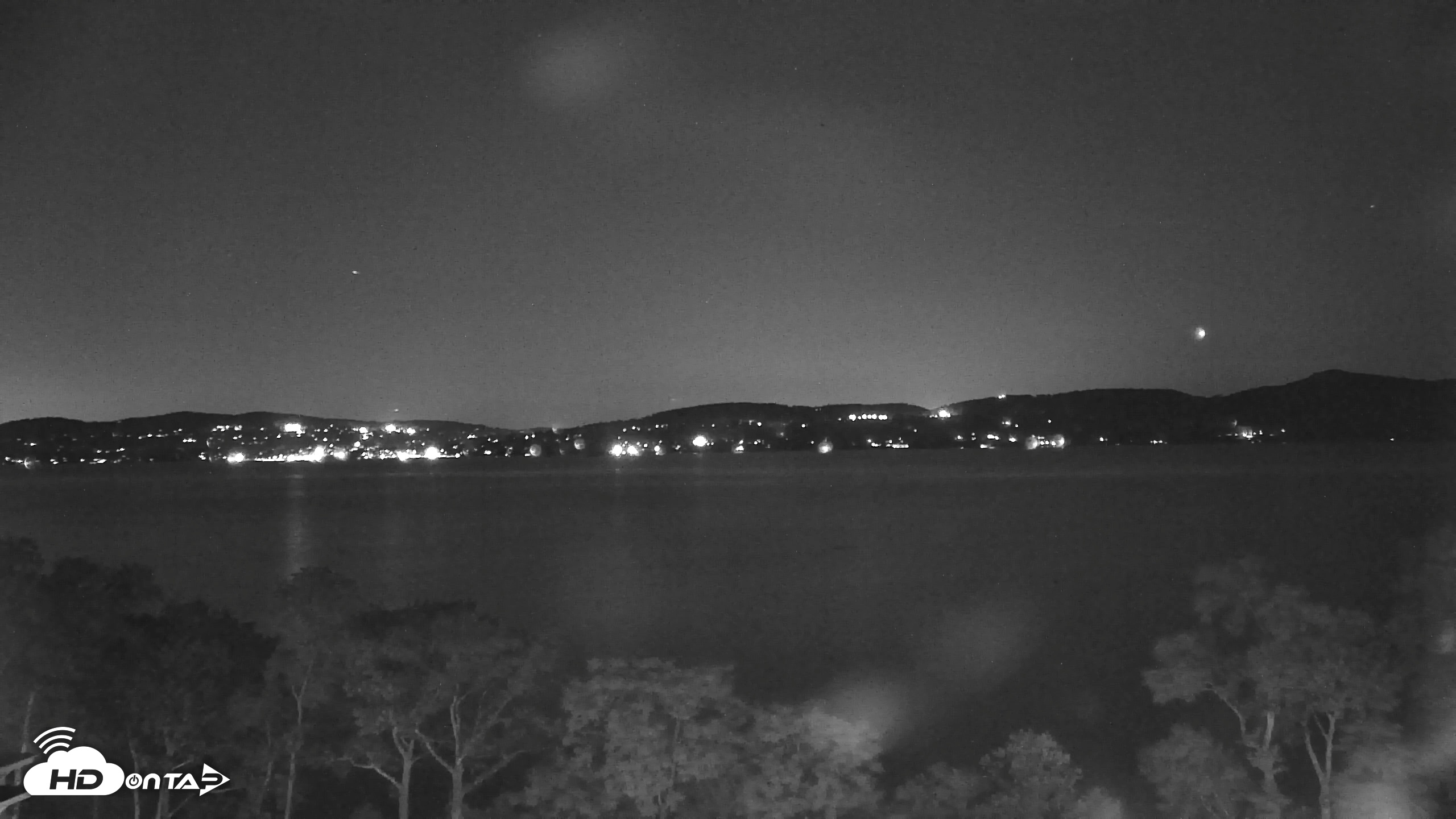 Snapshot of Hudson River Live Webcam taken Jul 12, 2026, 10:15pm EDT