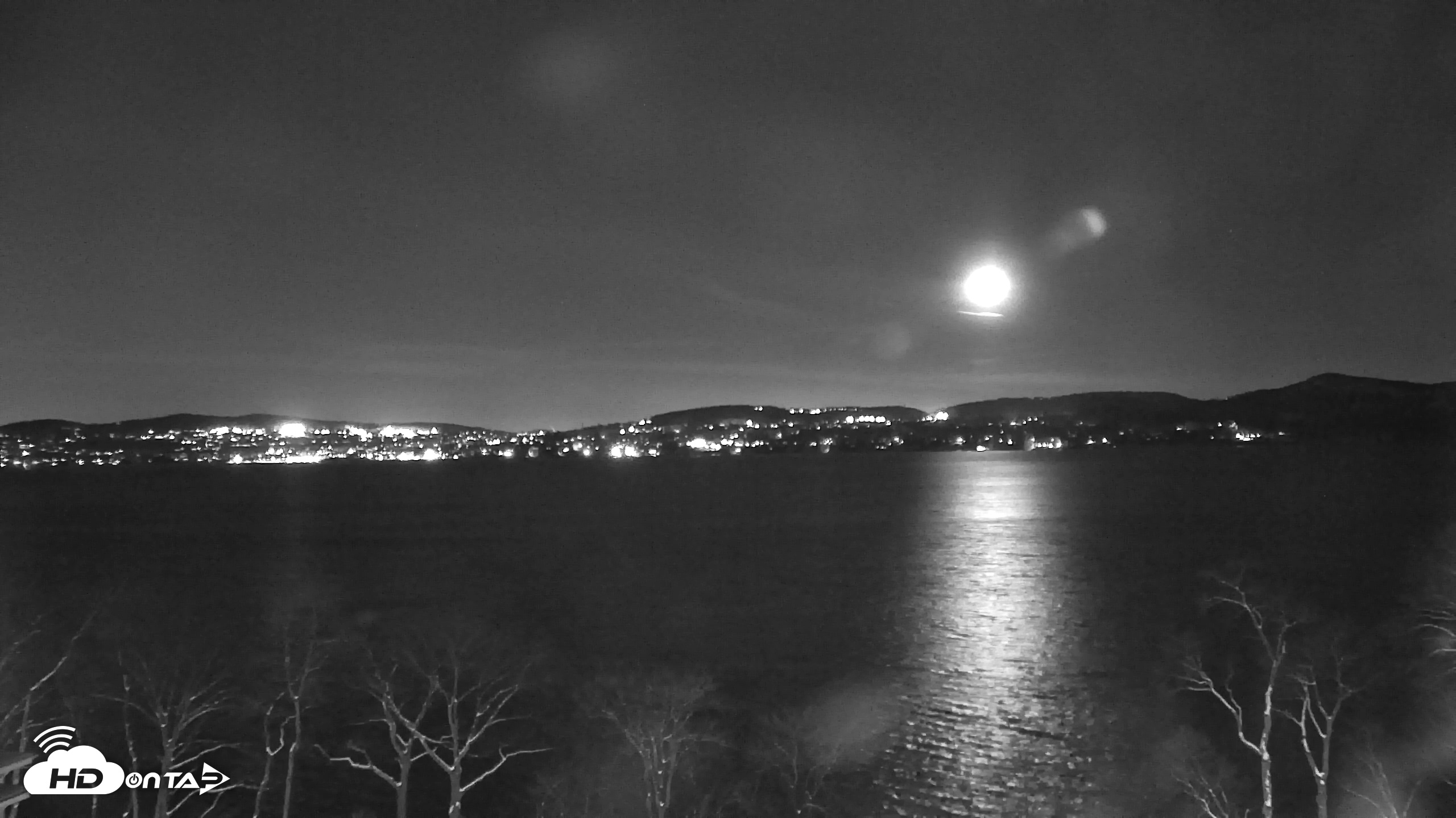 Snapshot of Hudson River Live Webcam taken Dec 27, 2025, 11:51pm EST