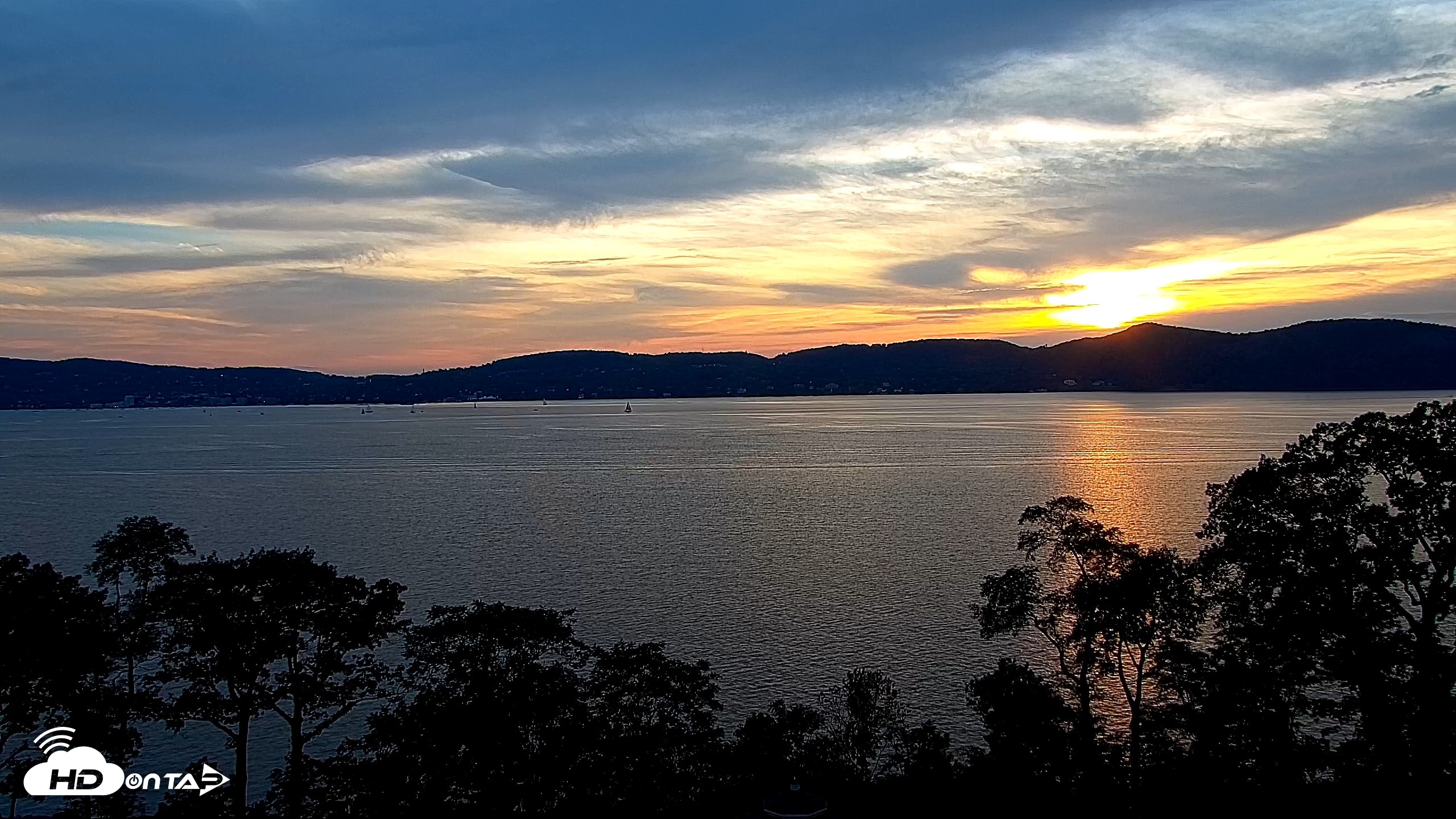 Snapshot of Hudson River Live Webcam taken Aug 19, 2026, 7:35pm EDT