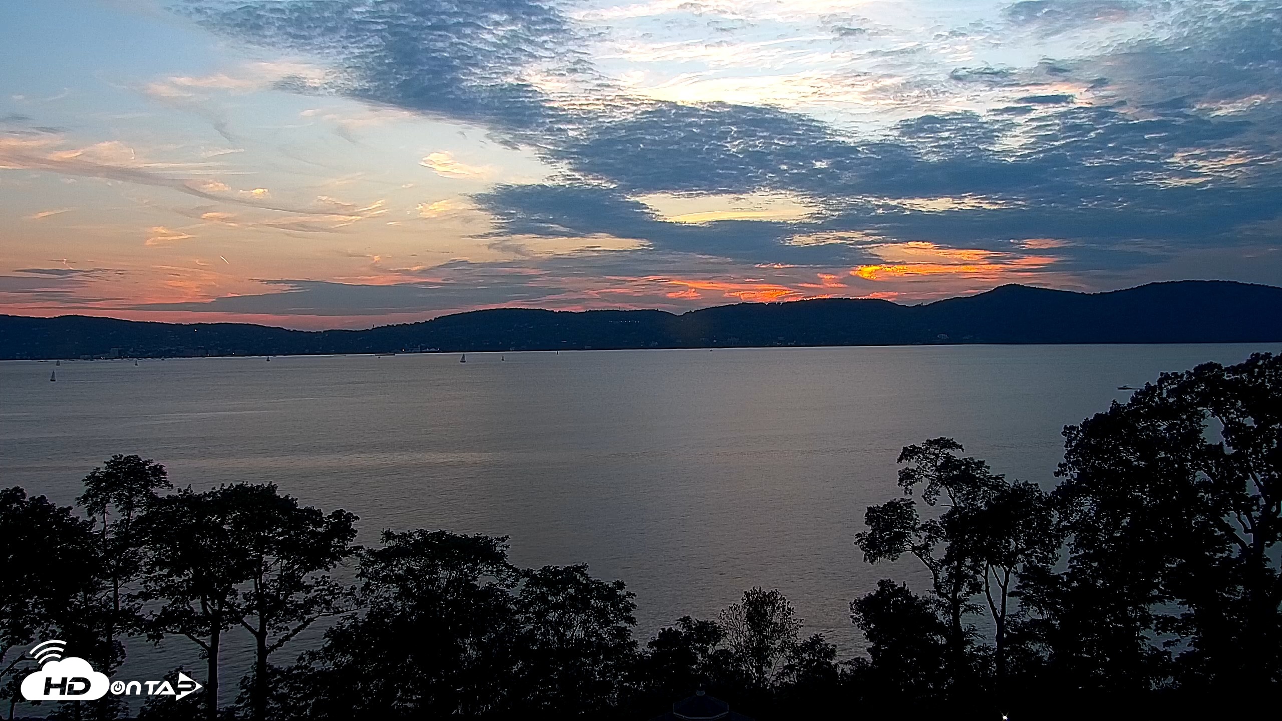 Snapshot of Hudson River Live Webcam taken Sep 9, 2026, 7:15pm EDT