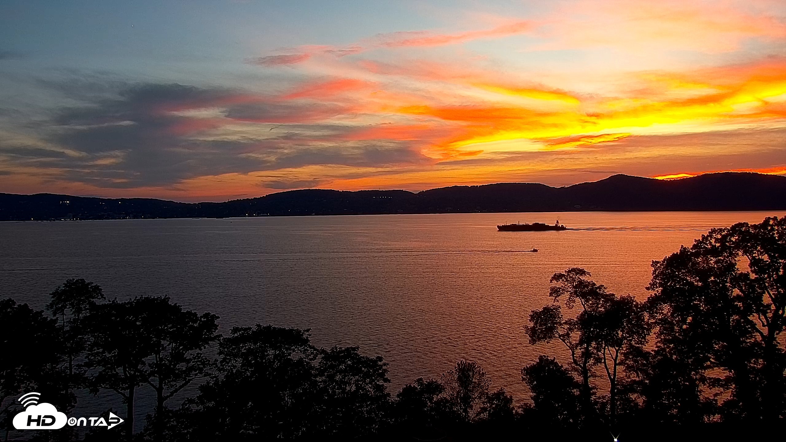 Snapshot of Hudson River Live Webcam taken Aug 19, 2026, 8:03pm EDT