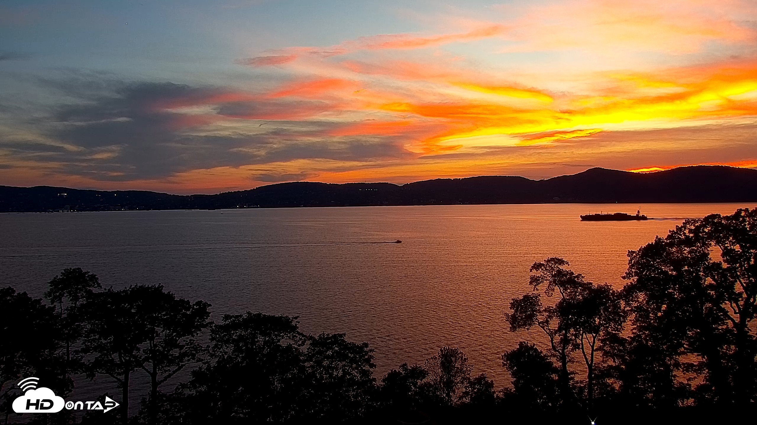 Snapshot of Hudson River Live Webcam taken Aug 19, 2026, 8:02pm EDT