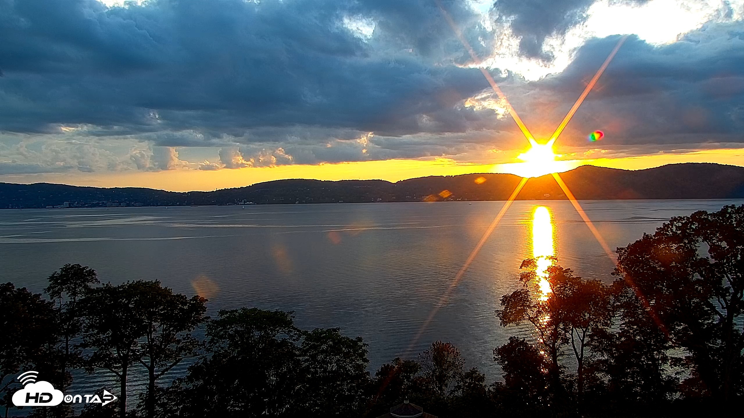 Snapshot of Hudson River Live Webcam taken Aug 21, 2026, 7:24pm EDT