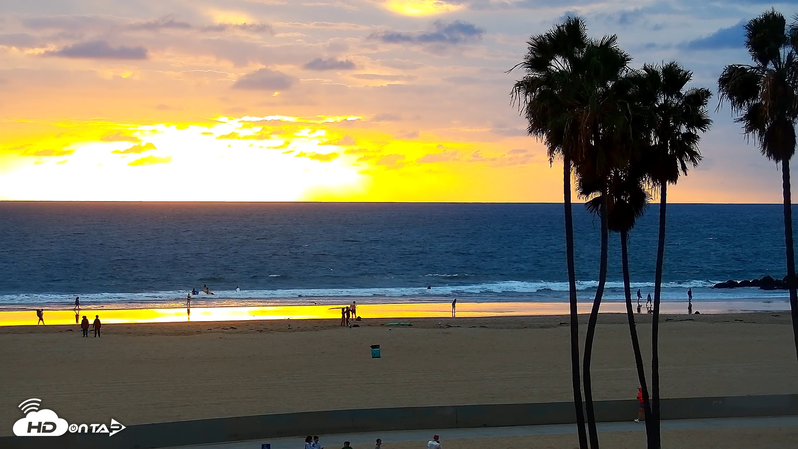 Snapshot of Venice Beach Roaming Live Surf Cam taken Oct 29, 2026, 5:49pm PDT