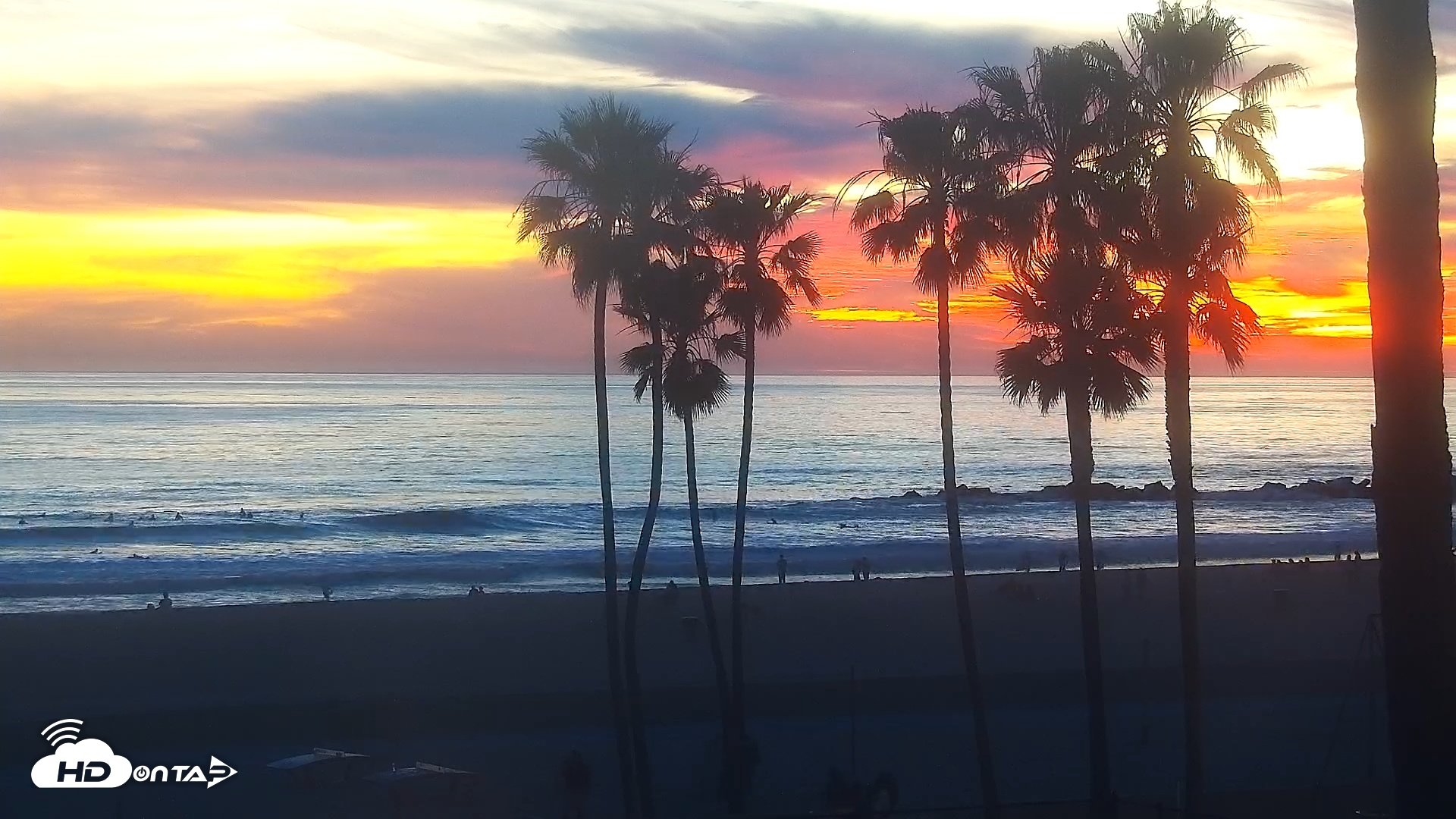 Snapshot of Venice Beach Live Surf Cam taken Mar 13, 2026, 7:19pm PDT