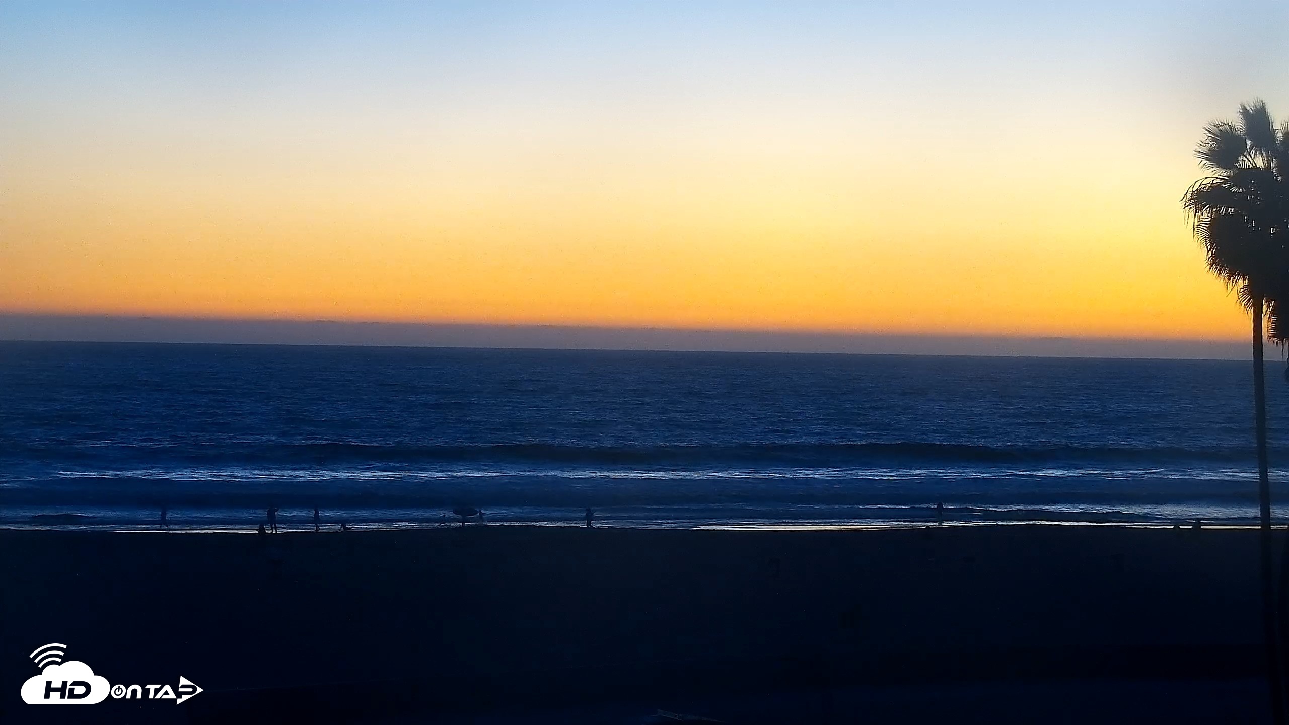 Snapshot of Venice Beach Roaming Live Surf Cam taken Oct 8, 2026, 6:53pm PDT