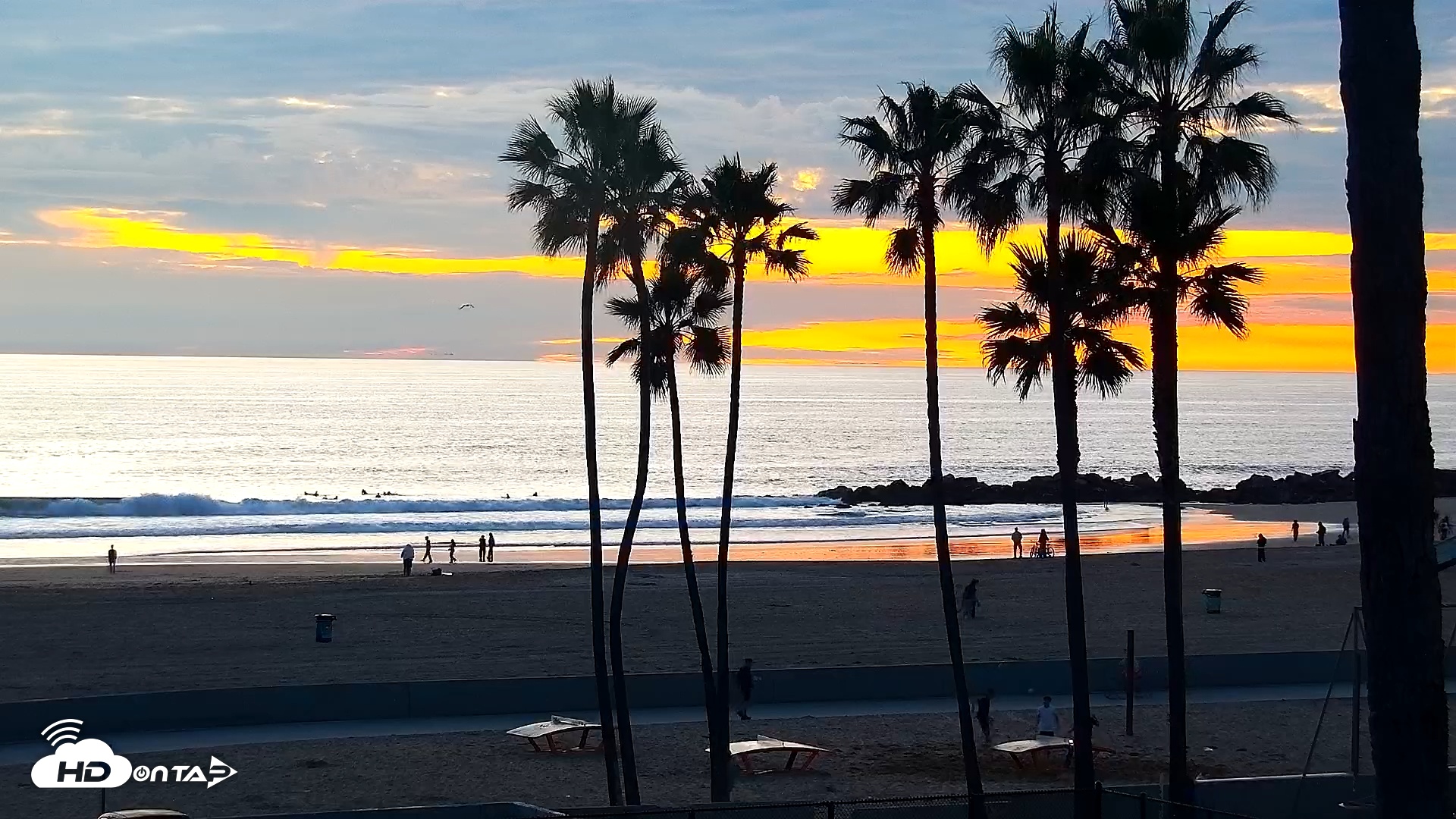 Snapshot of Venice Beach Live Surf Cam taken Jan 6, 2026, 5:10pm PST