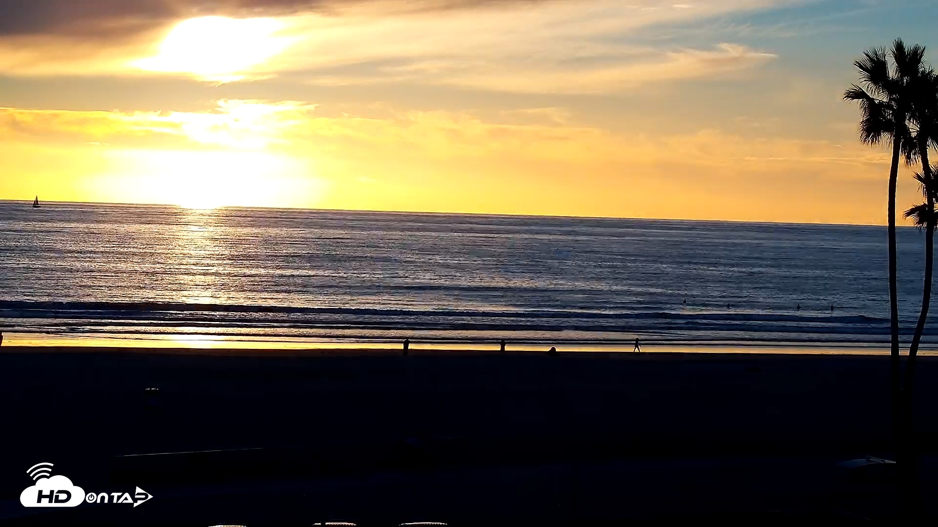 Snapshot of Venice Beach Live Surf Cam taken Nov 18, 2025, 4:25pm PST