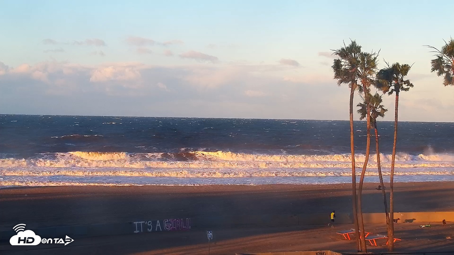 Snapshot of Venice Beach Live Surf Cam taken Feb 18, 2026, 6:58am PST