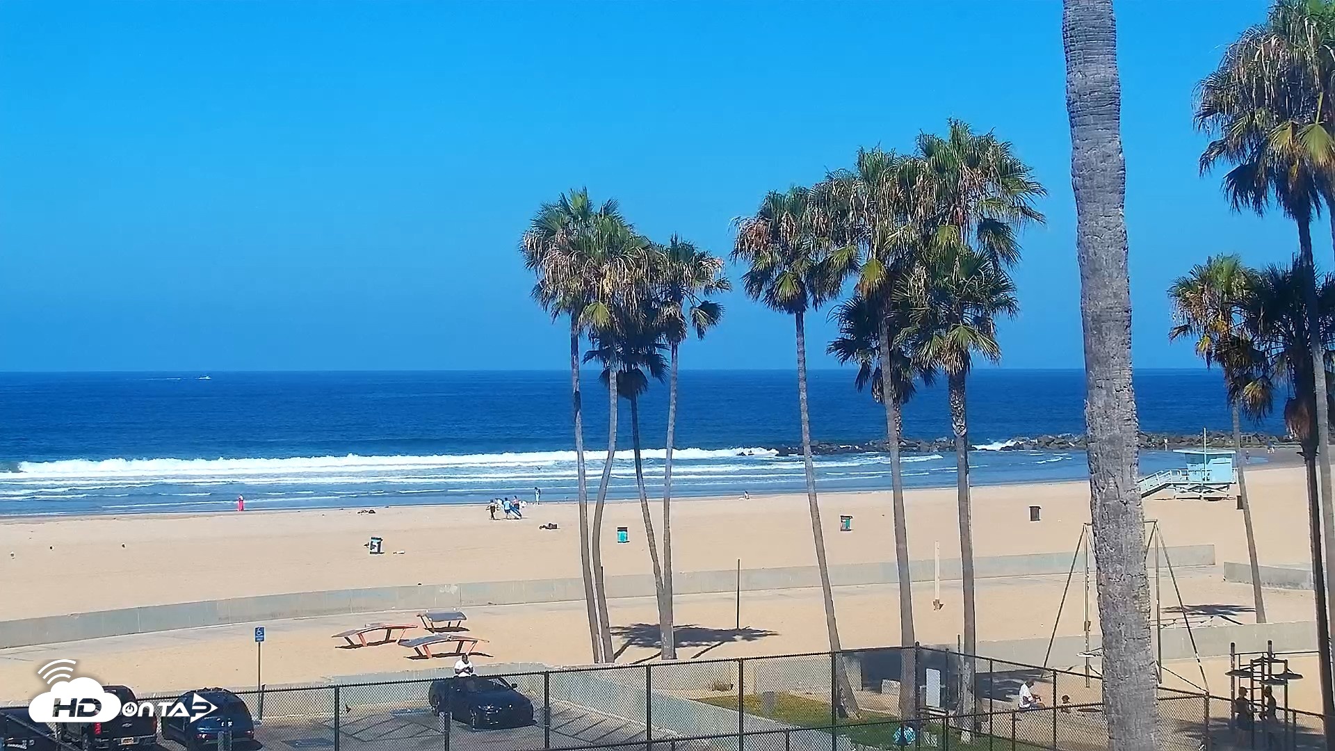 Snapshot of Venice Beach Live Surf Cam taken Jul 8, 2026, 9:32am PDT